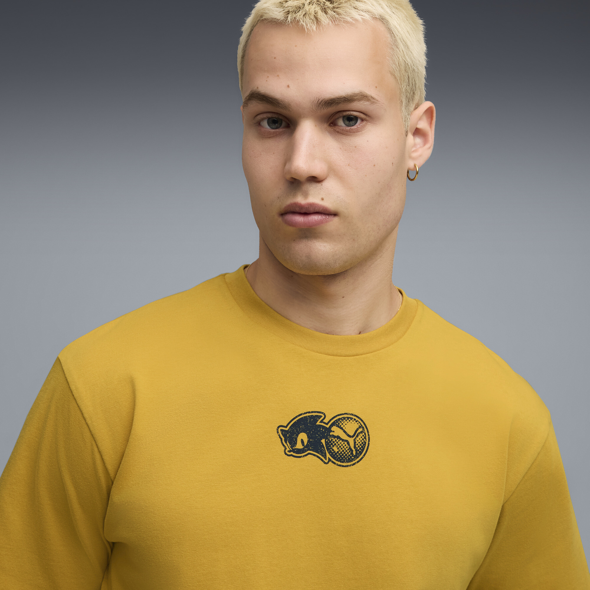 PUMA x SONIC THE HEDGEHOG T-shirt met grafische print voor Heren, Goud, Maat XS thumbnail 7