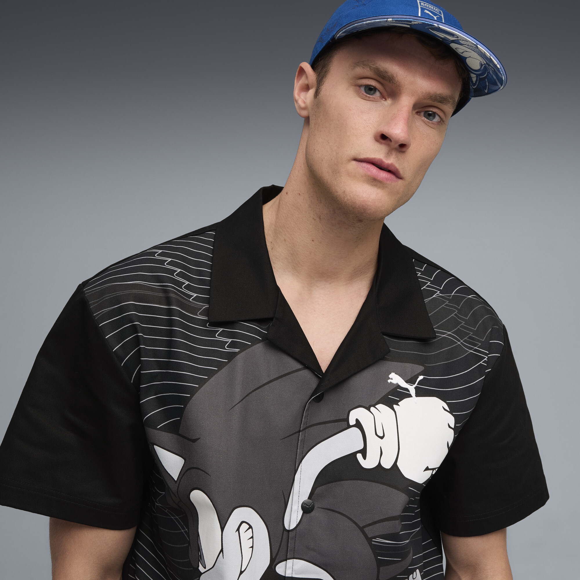PUMA x SONIC THE HEDGEHOG racershirt voor Heren, Zwart, Maat L thumbnail 7