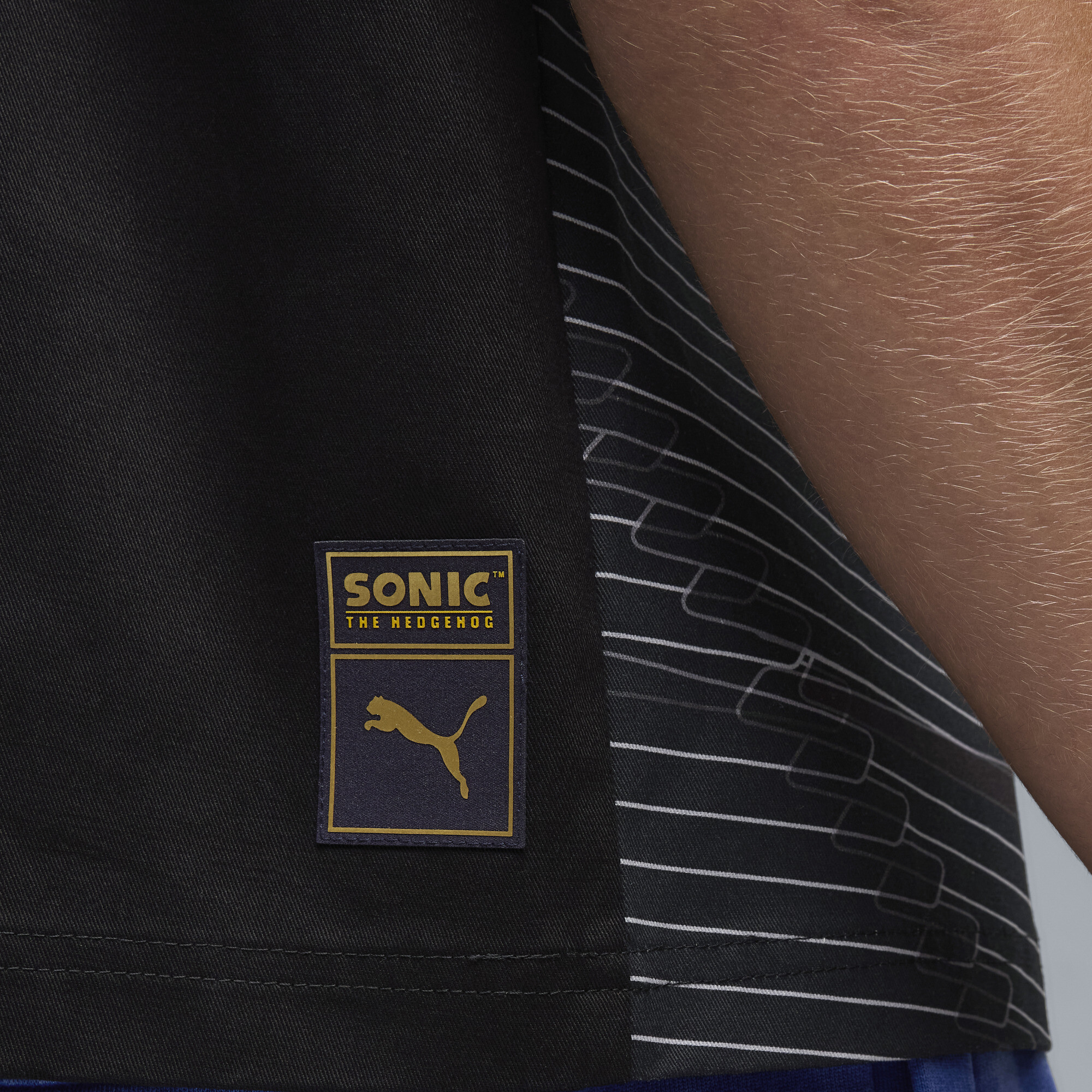 PUMA x SONIC THE HEDGEHOG racershirt voor Heren, Zwart, Maat L thumbnail 4