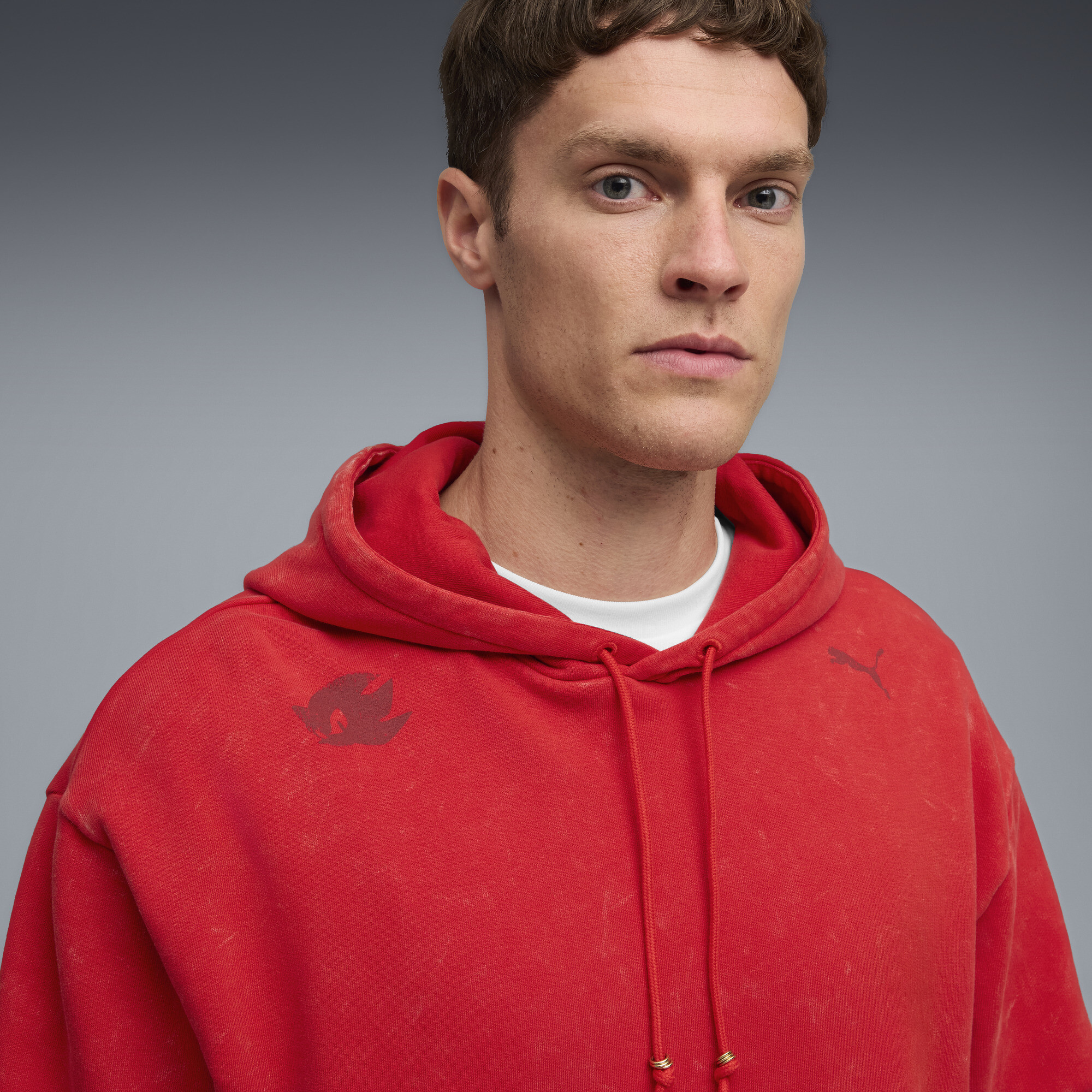PUMA x SONIC THE HEDGEHOG hoodie met print voor Heren, Rood, Maat XS thumbnail 7
