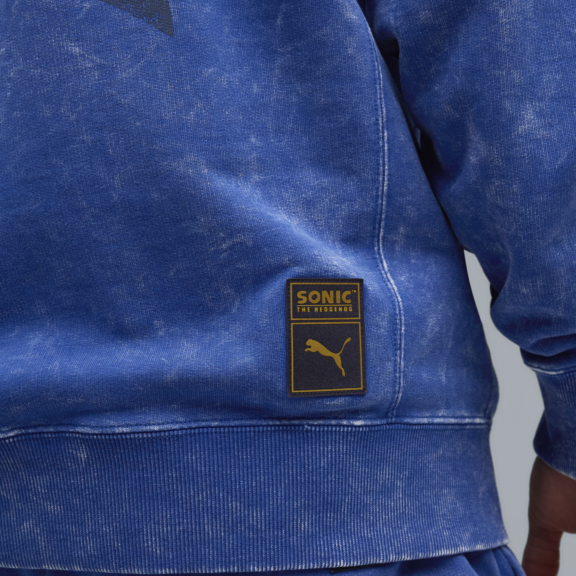 PUMA x SONIC THE HEDGEHOG hoodie met print voor Heren, Blauw, Maat XS thumbnail 4