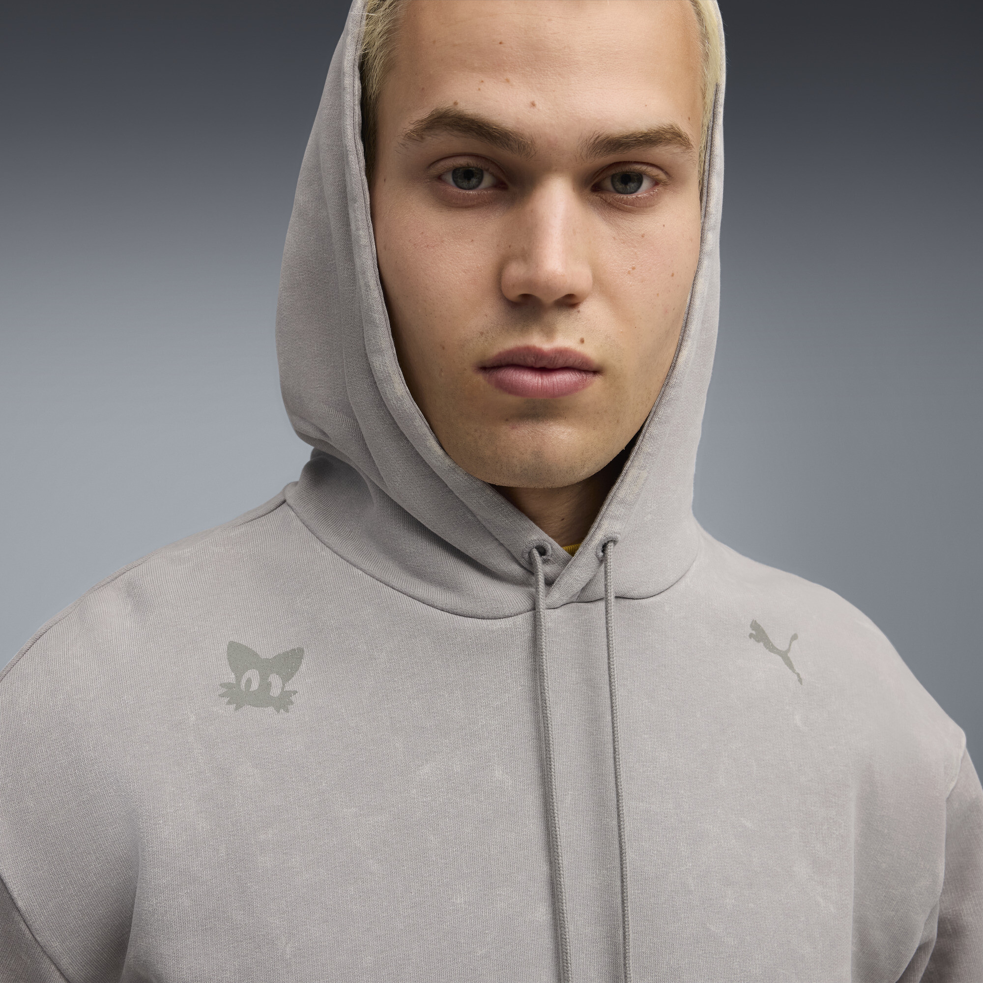 PUMA x SONIC THE HEDGEHOG hoodie met print voor Heren, Grijs, Maat S thumbnail 7