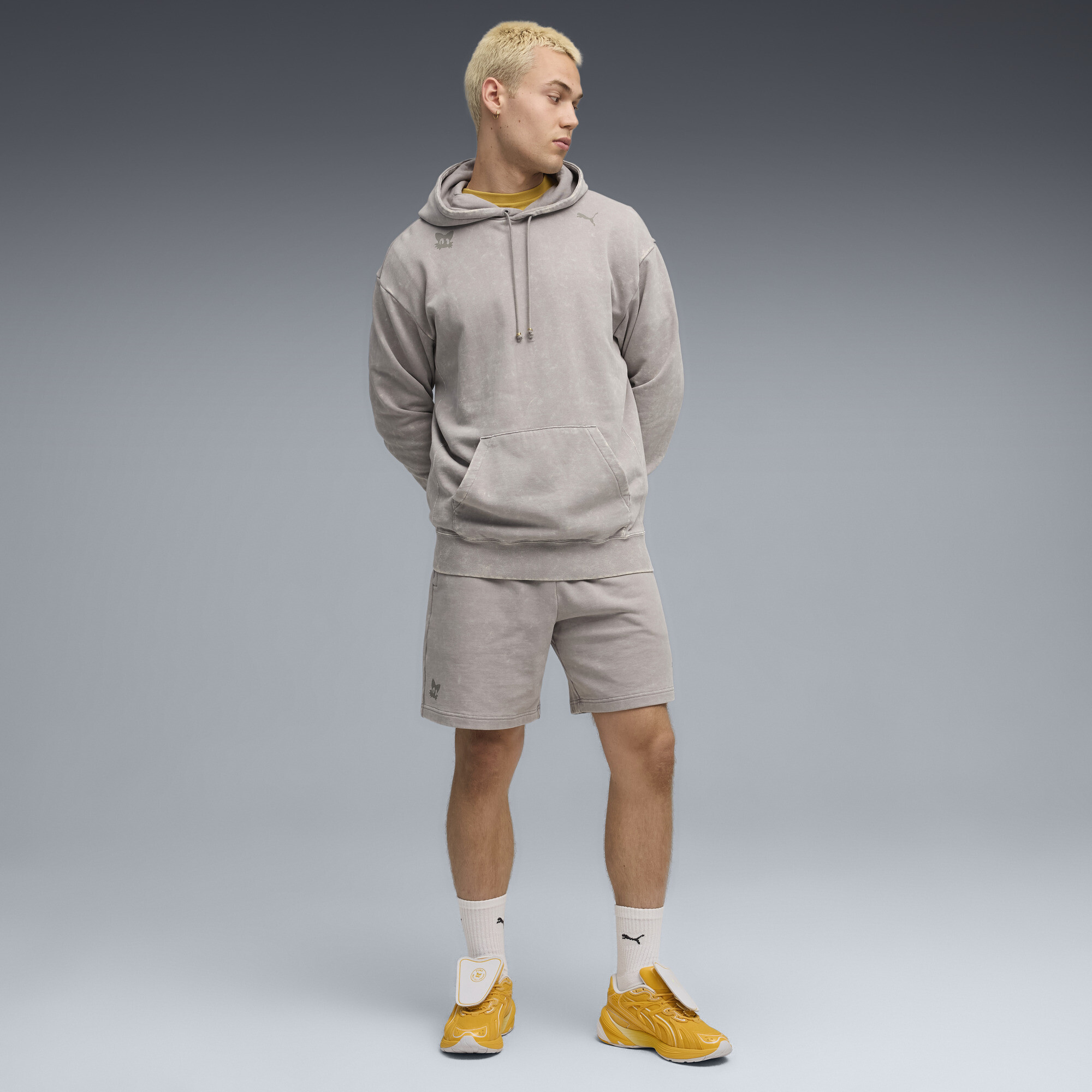 PUMA x SONIC THE HEDGEHOG hoodie met print voor Heren, Grijs, Maat S thumbnail 6