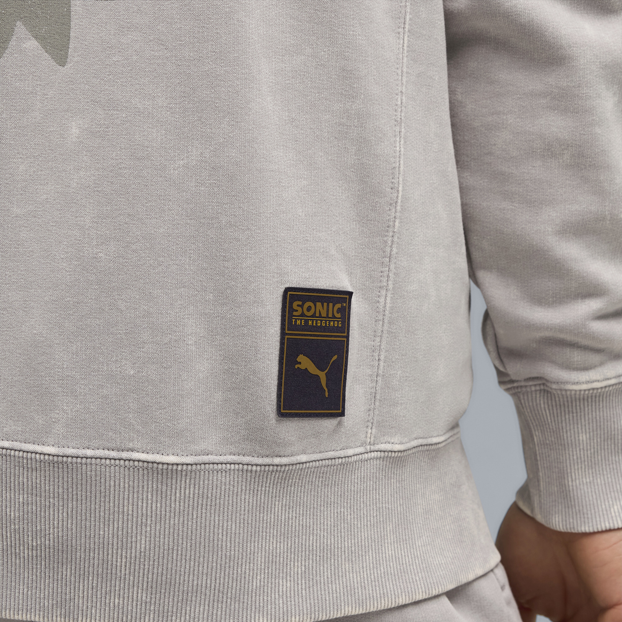 PUMA x SONIC THE HEDGEHOG hoodie met print voor Heren, Grijs, Maat S thumbnail 4