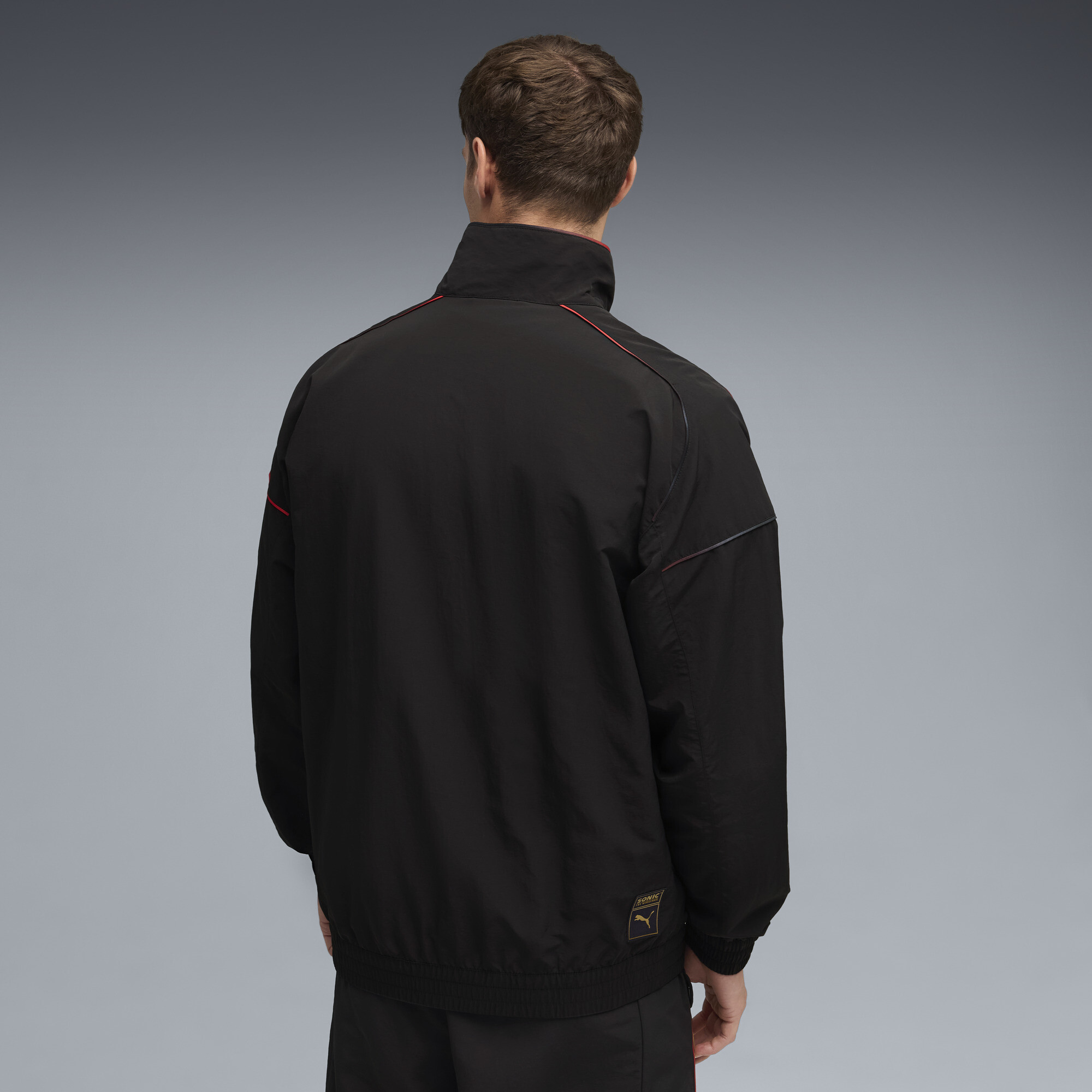 PUMA x SONIC THE HEDGEHOG trainingsjack voor Heren, Zwart, Maat XS thumbnail 5