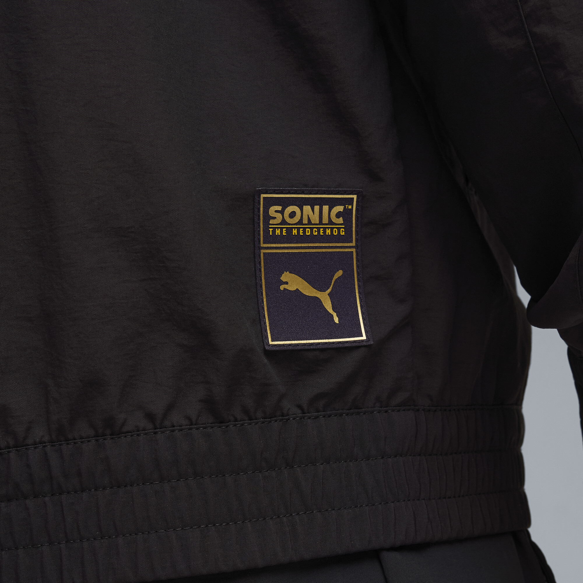 PUMA x SONIC THE HEDGEHOG trainingsjack voor Heren, Zwart, Maat XS thumbnail 4