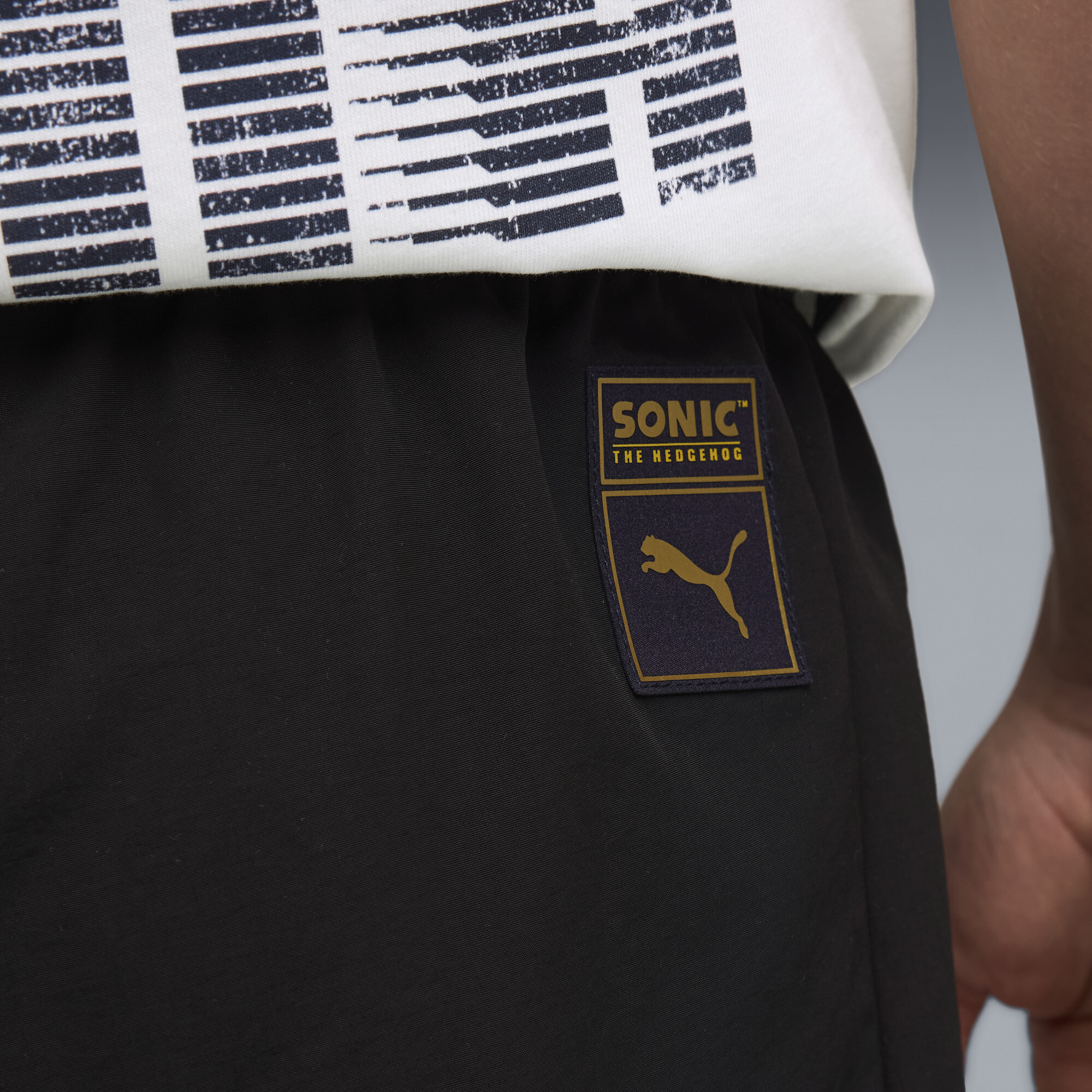 PUMA x SONIC THE HEDGEHOG trainingsbroek voor Heren, Zwart, Maat M thumbnail 4