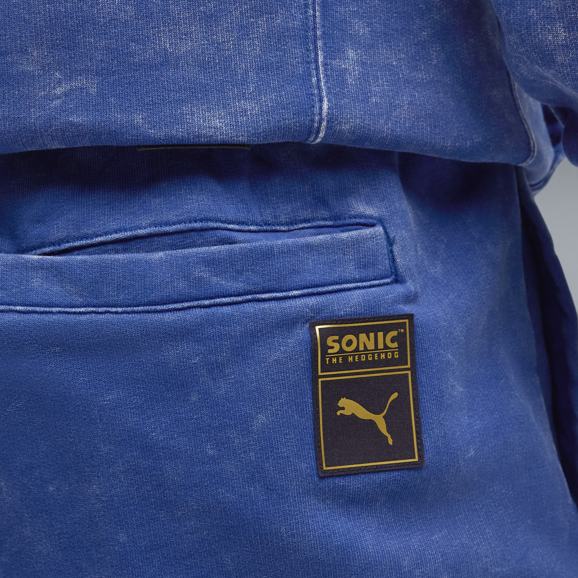 PUMA x SONIC THE HEDGEHOG Relaxte korte broek voor Heren, Blauw, Maat XL thumbnail 4