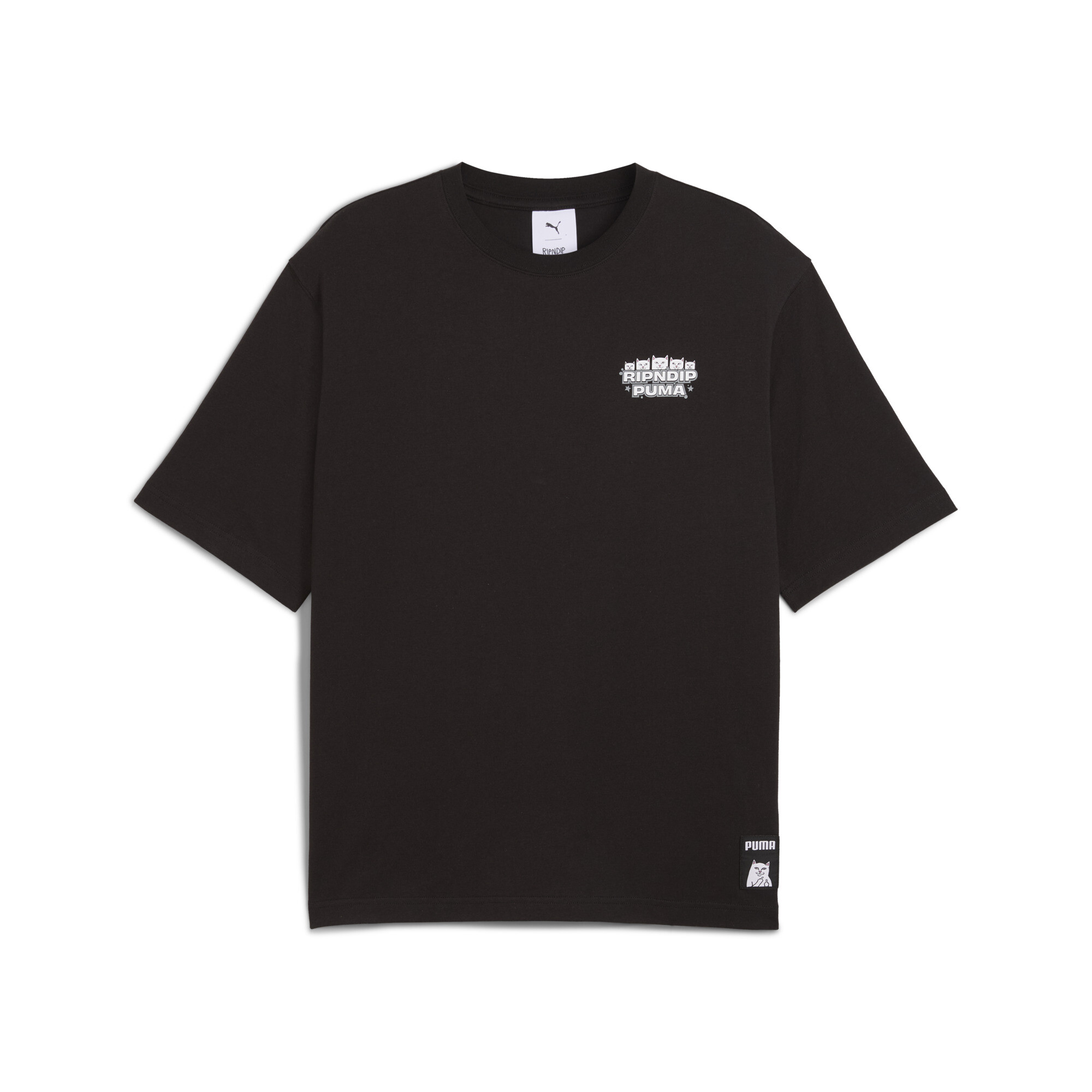 PUMA x RIPNDIP Boxy T-shirt uniseks voor Heren, Zwart, Maat XXL thumbnail 3