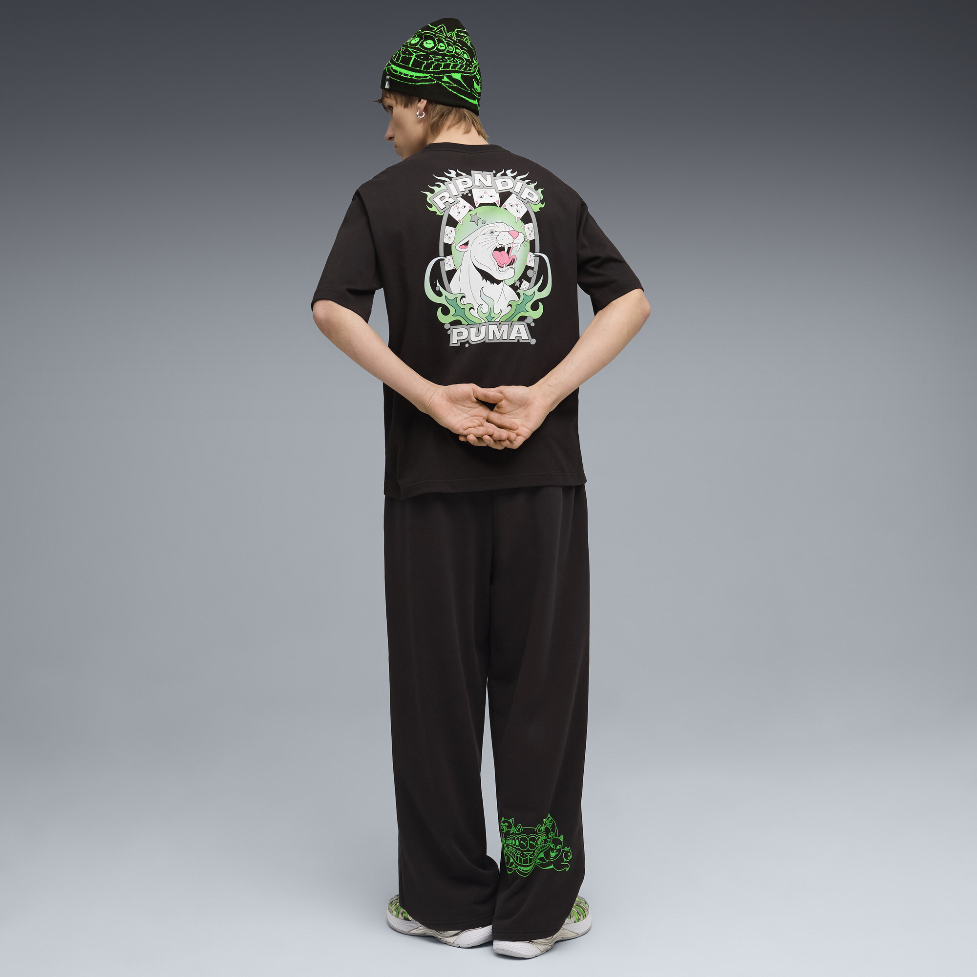 PUMA x RIPNDIP Boxy T-shirt uniseks voor Heren, Zwart, Maat XXL thumbnail 6