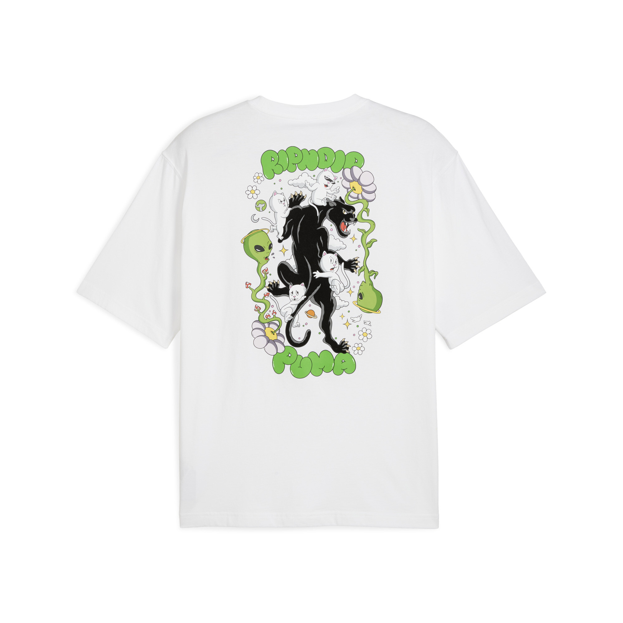PUMA x RIPNDIP Boxy T-shirt uniseks voor Heren, Wit, Maat L thumbnail 2