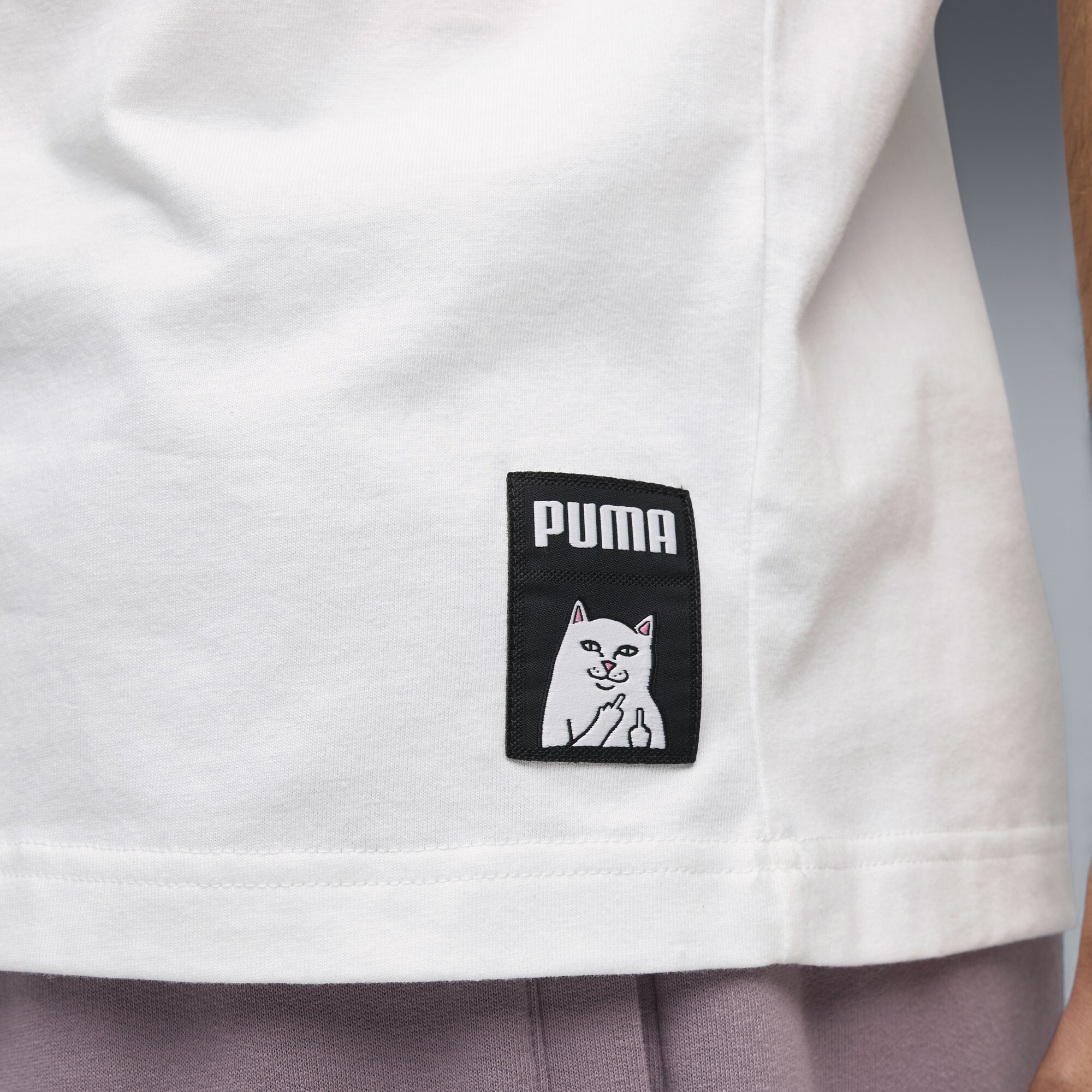 PUMA x RIPNDIP Boxy T-shirt uniseks voor Heren, Wit, Maat L thumbnail 4