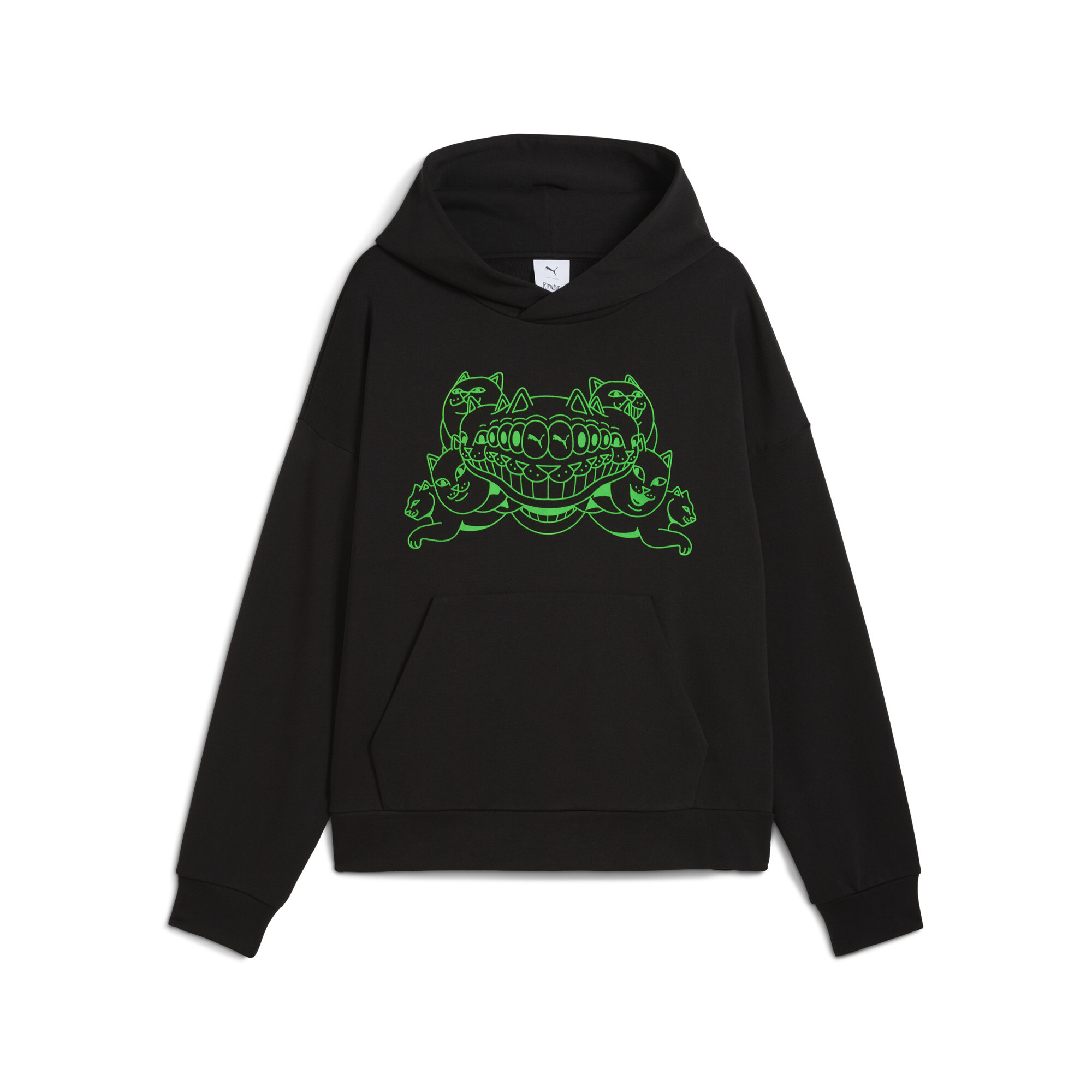 PUMA x RIPNDIP Boxy hoodie uniseks voor Heren, Zwart, Maat M thumbnail 3