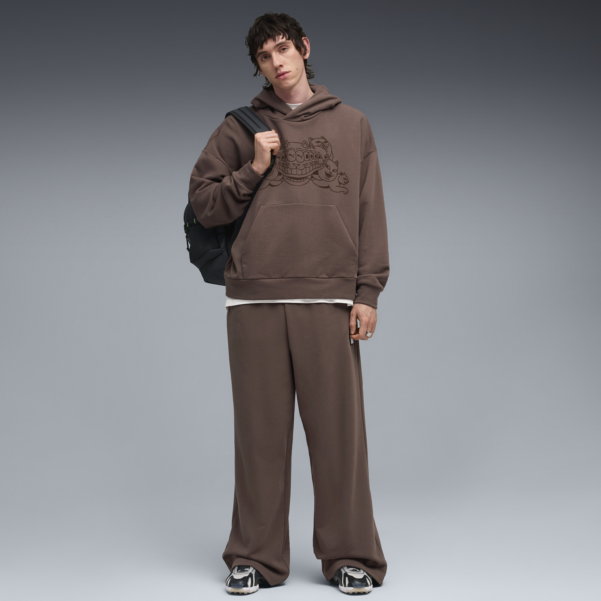 PUMA x RIPNDIP Boxy hoodie uniseks voor Heren, Brons, Maat L thumbnail 6