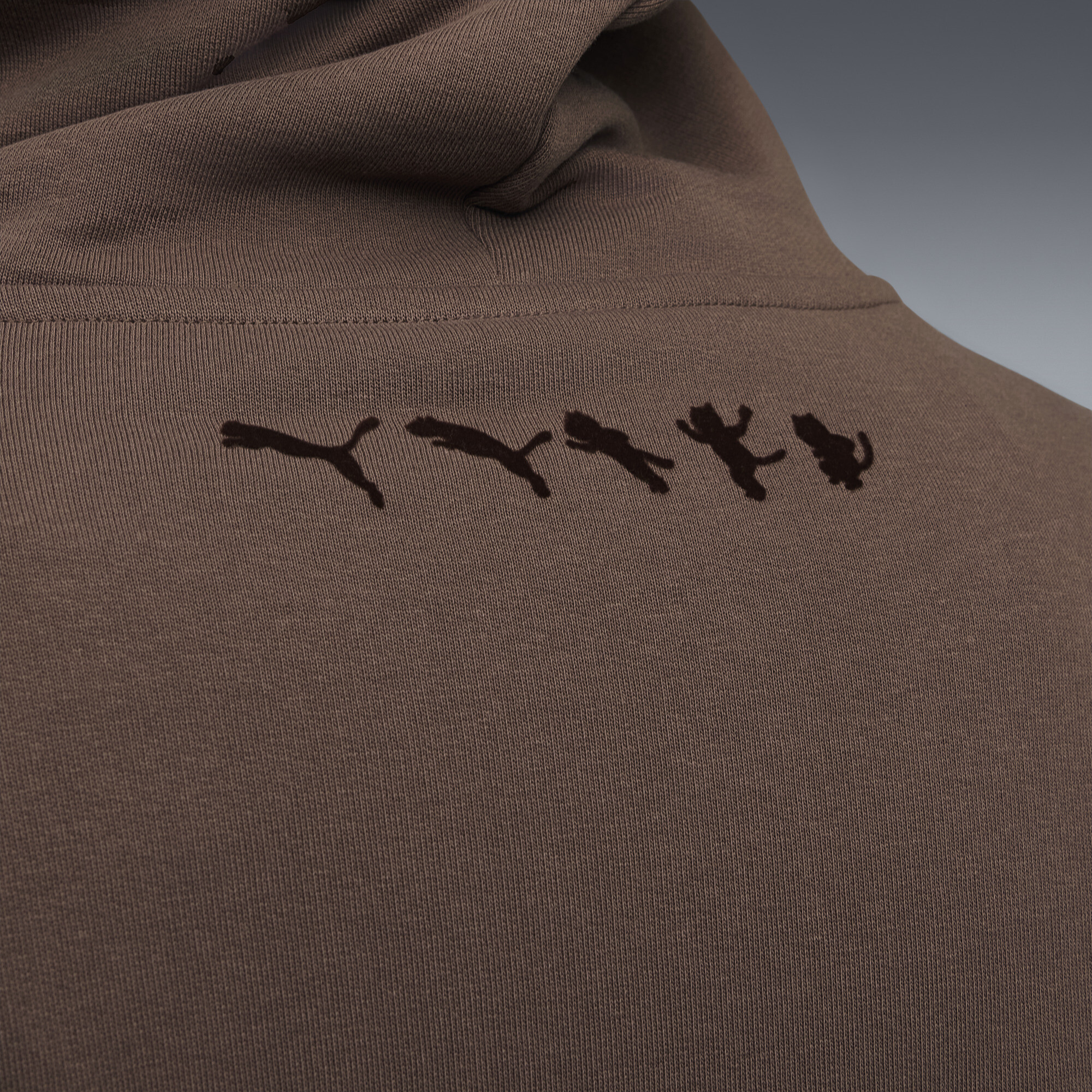 PUMA x RIPNDIP Boxy hoodie uniseks voor Heren, Brons, Maat L thumbnail 4