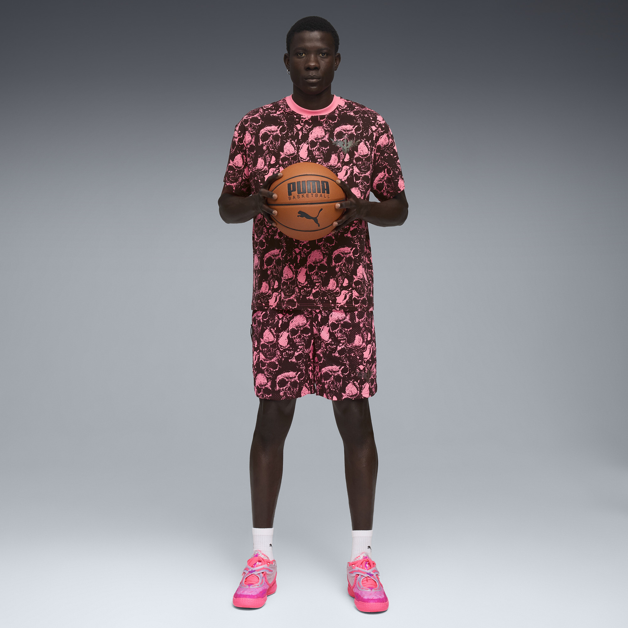 PUMA LaMelo World Tour-nament short voor Heren, Grijs, Maat 3XL thumbnail 5