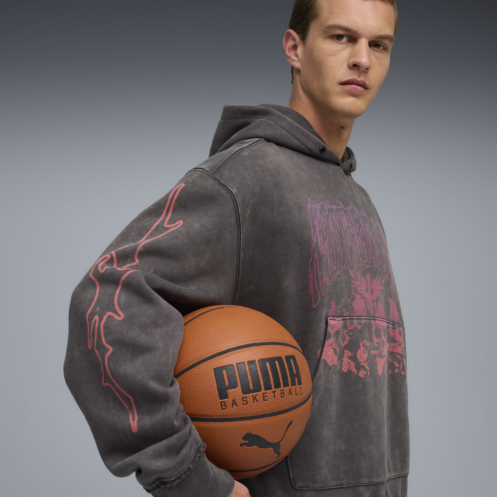 PUMA LaMelo World Tour-nament hoodie voor Heren, Grijs, Maat M thumbnail 2