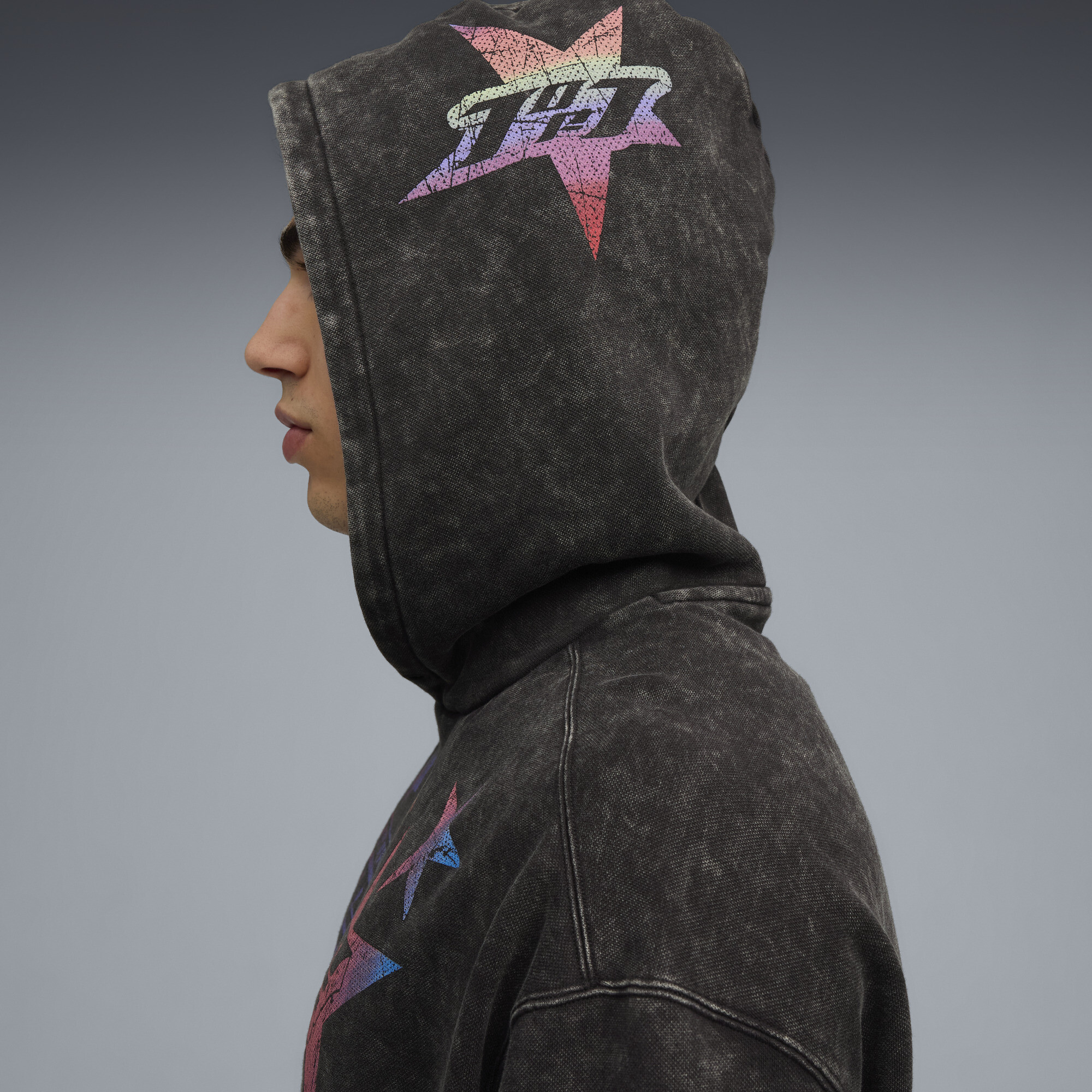 PUMA LaMelo Star Vision hoodie voor Heren, Zwart, Maat 4XL thumbnail 7