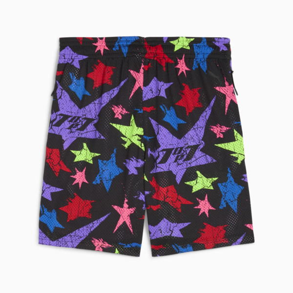 Shorts LaMelo Star Vision para hombre, PUMA Black-AOP, large-ARG