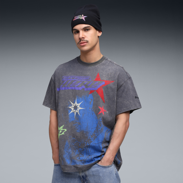 Remera estampada LaMelo Star Vision para hombre, Dusky Gray, large-ARG