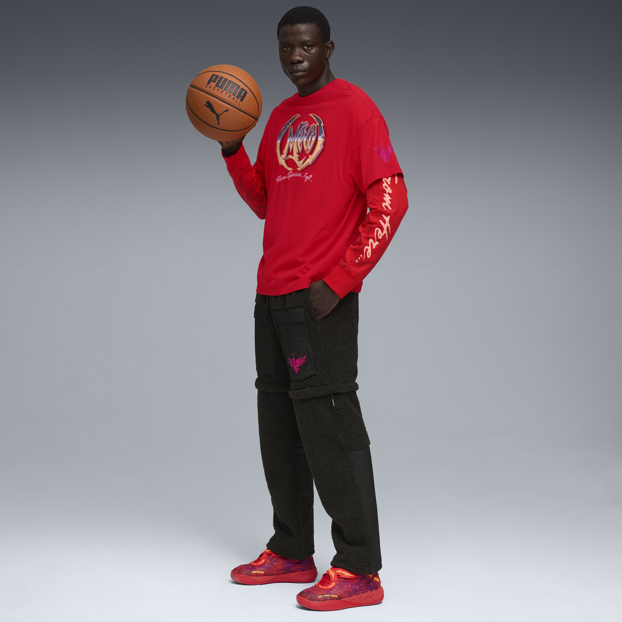 PUMA LaMelo Supernova T-shirt I voor Heren, Rood, Maat 3XL thumbnail 6