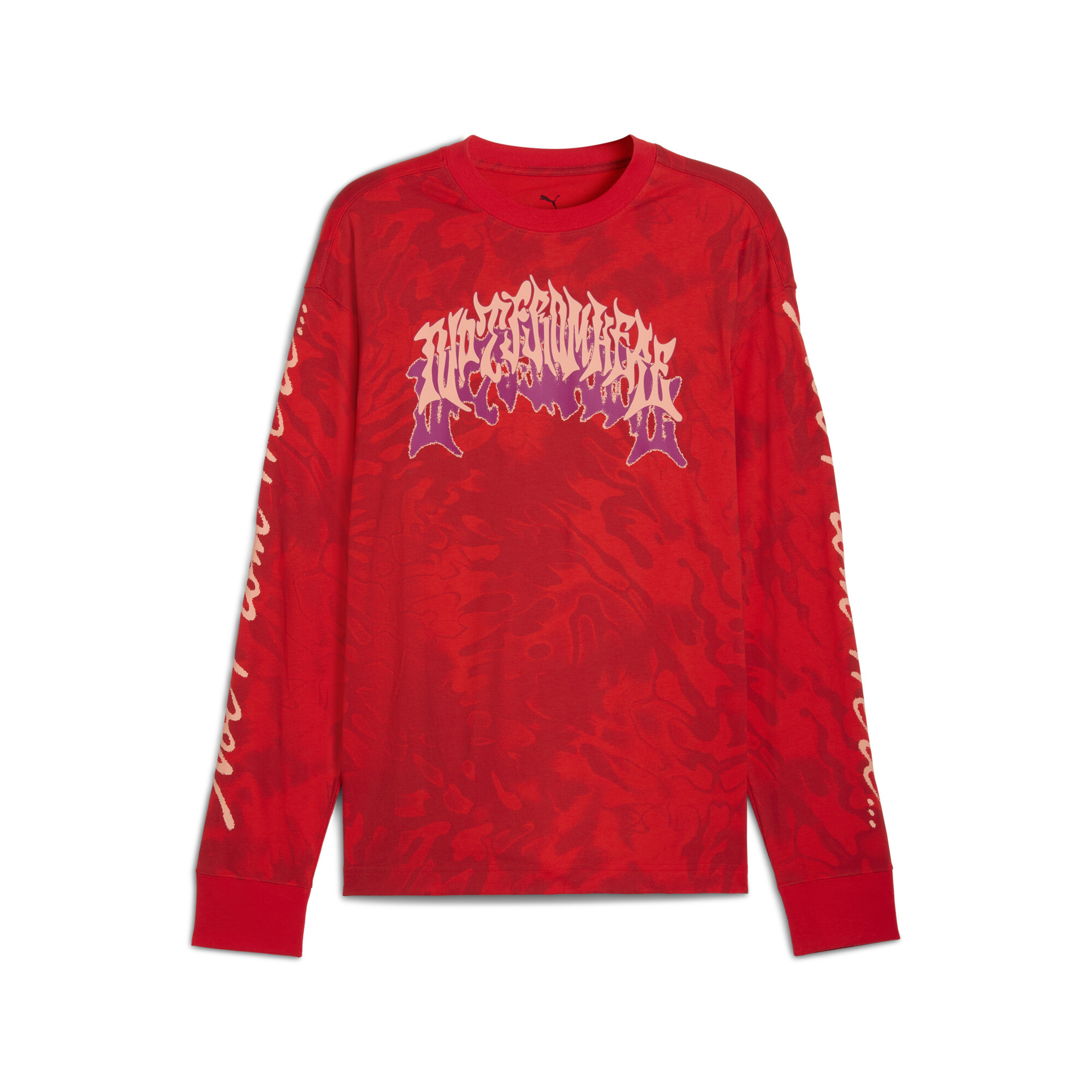 PUMA LaMelo Supernova T-shirt met lange mouwen met print voor Heren, Rood, Maat XXL thumbnail 3