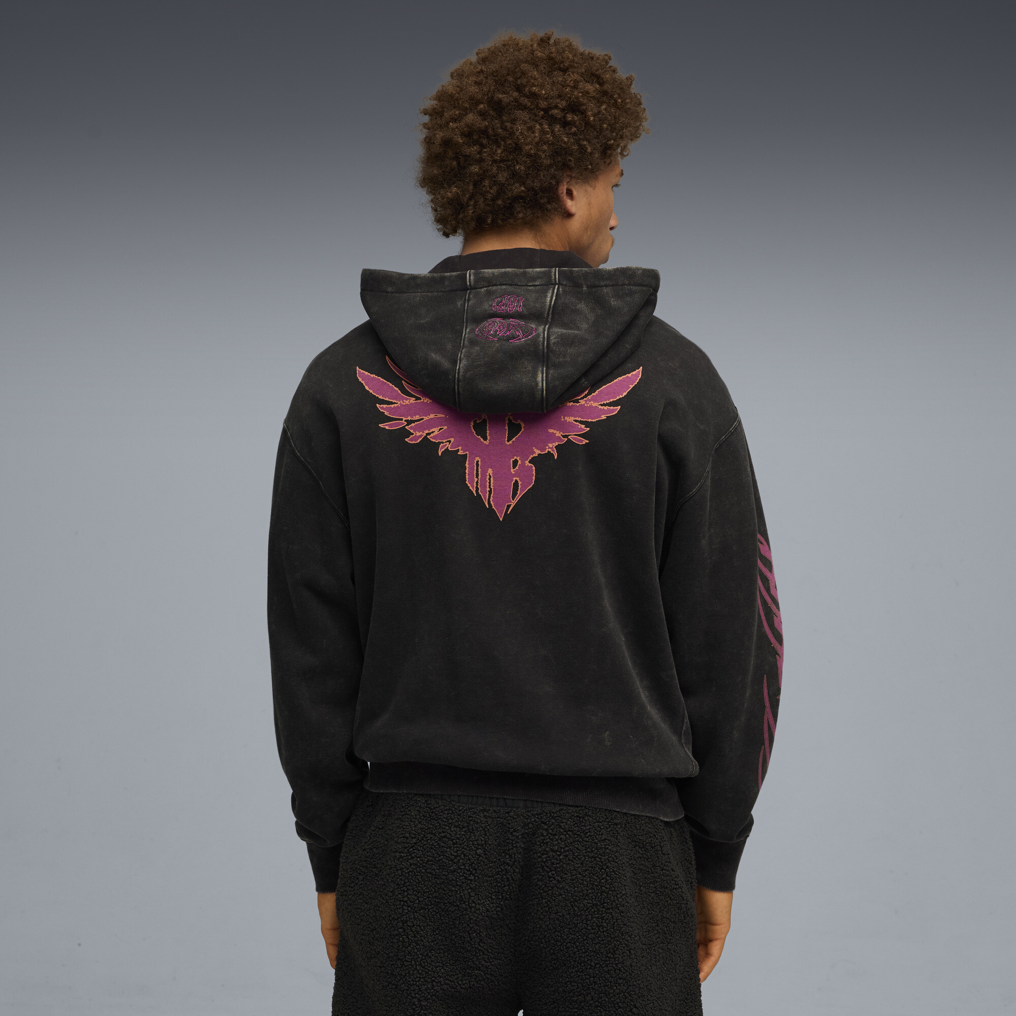 PUMA LaMelo Supernova hoodie met volledige rits voor Heren, Zwart, Maat XL thumbnail 5