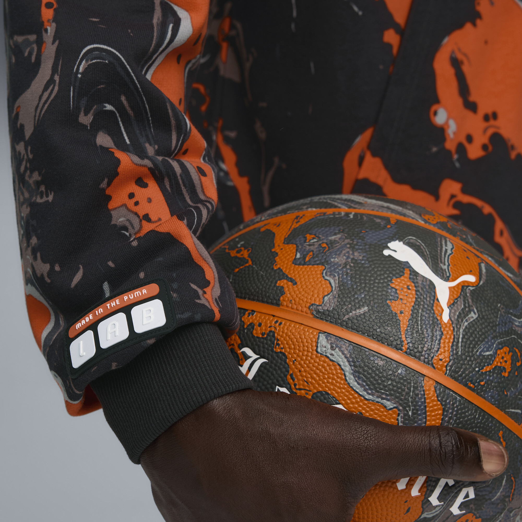 PUMA LAFRANCÃ HEEM Era top met volledige rits voor Heren, Oranje, Maat L thumbnail 4