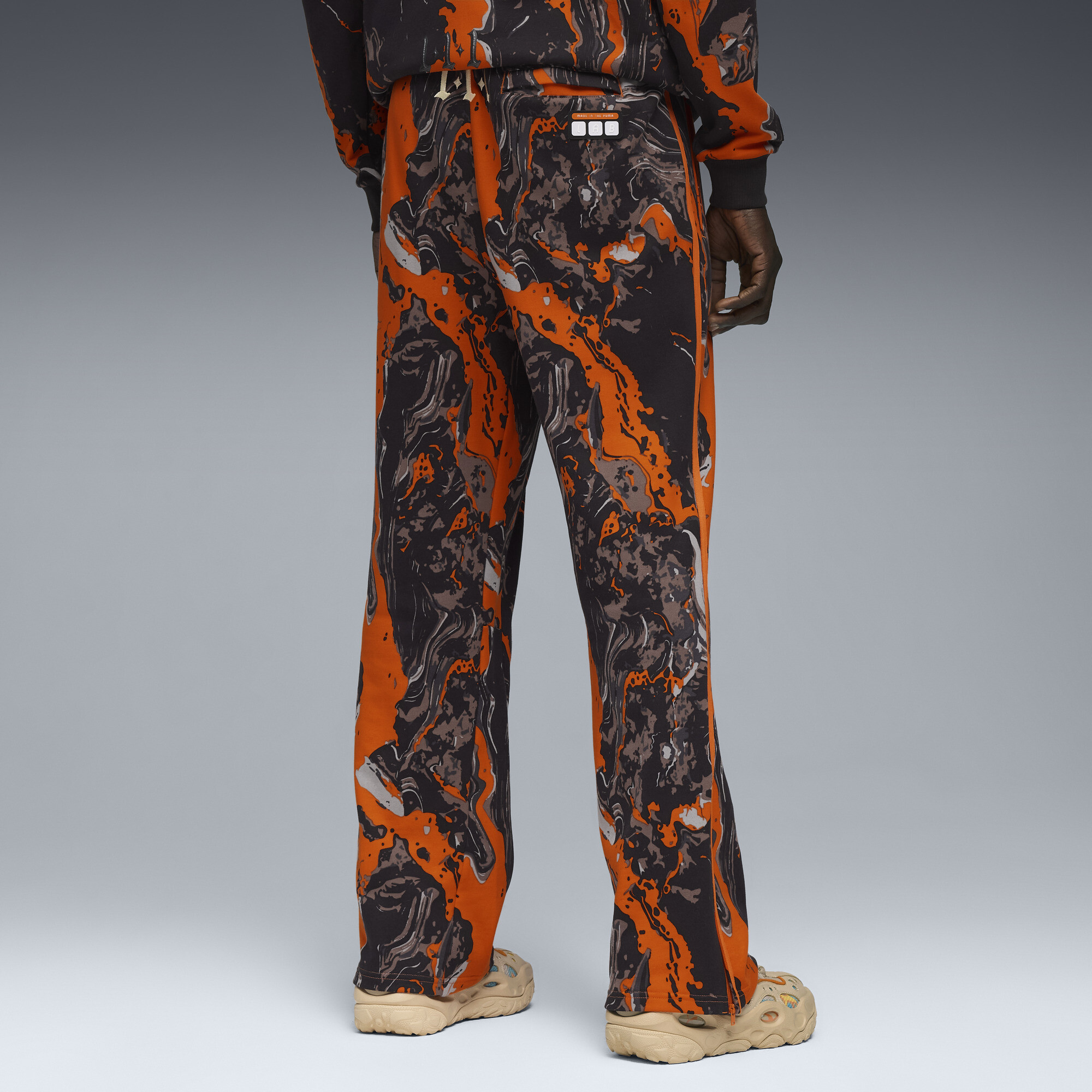 PUMA LAFRANCÃ HEEM Era joggingbroek voor Heren, Oranje, Maat S thumbnail 5