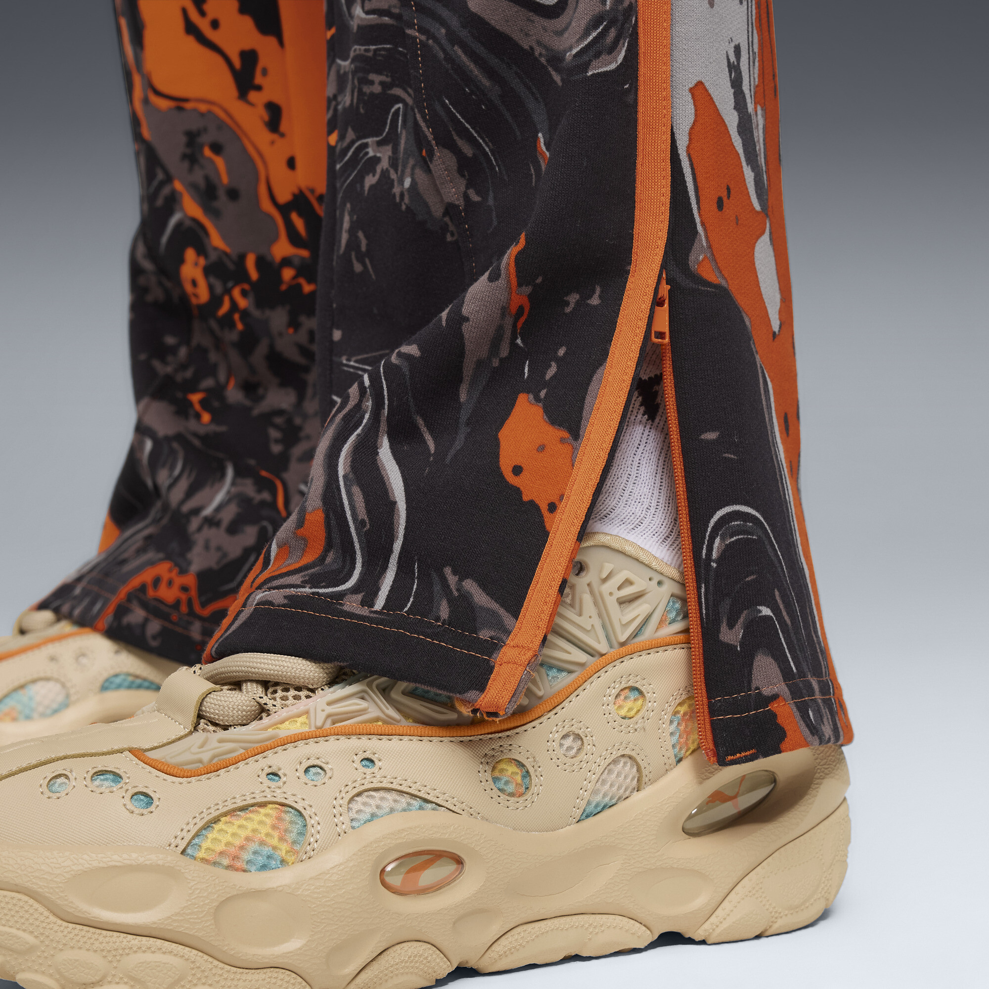 PUMA LAFRANCÃ HEEM Era joggingbroek voor Heren, Oranje, Maat S thumbnail 4