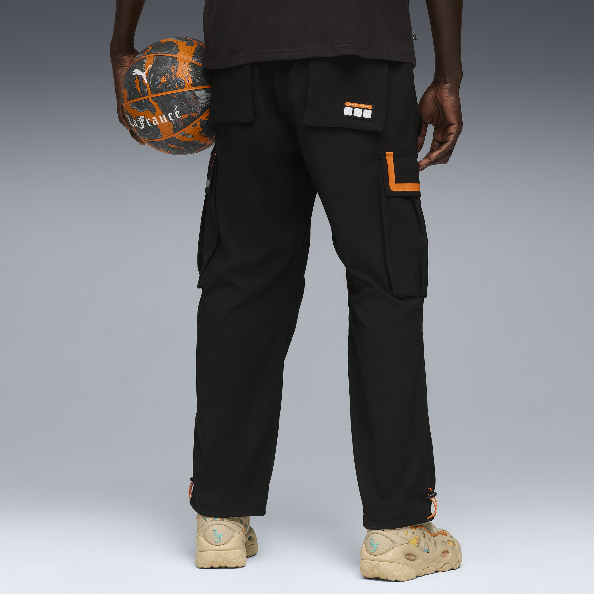 PUMA LAFRANCÃ HEEM cargobroek voor Heren, Zwart, Maat 3XL thumbnail 5