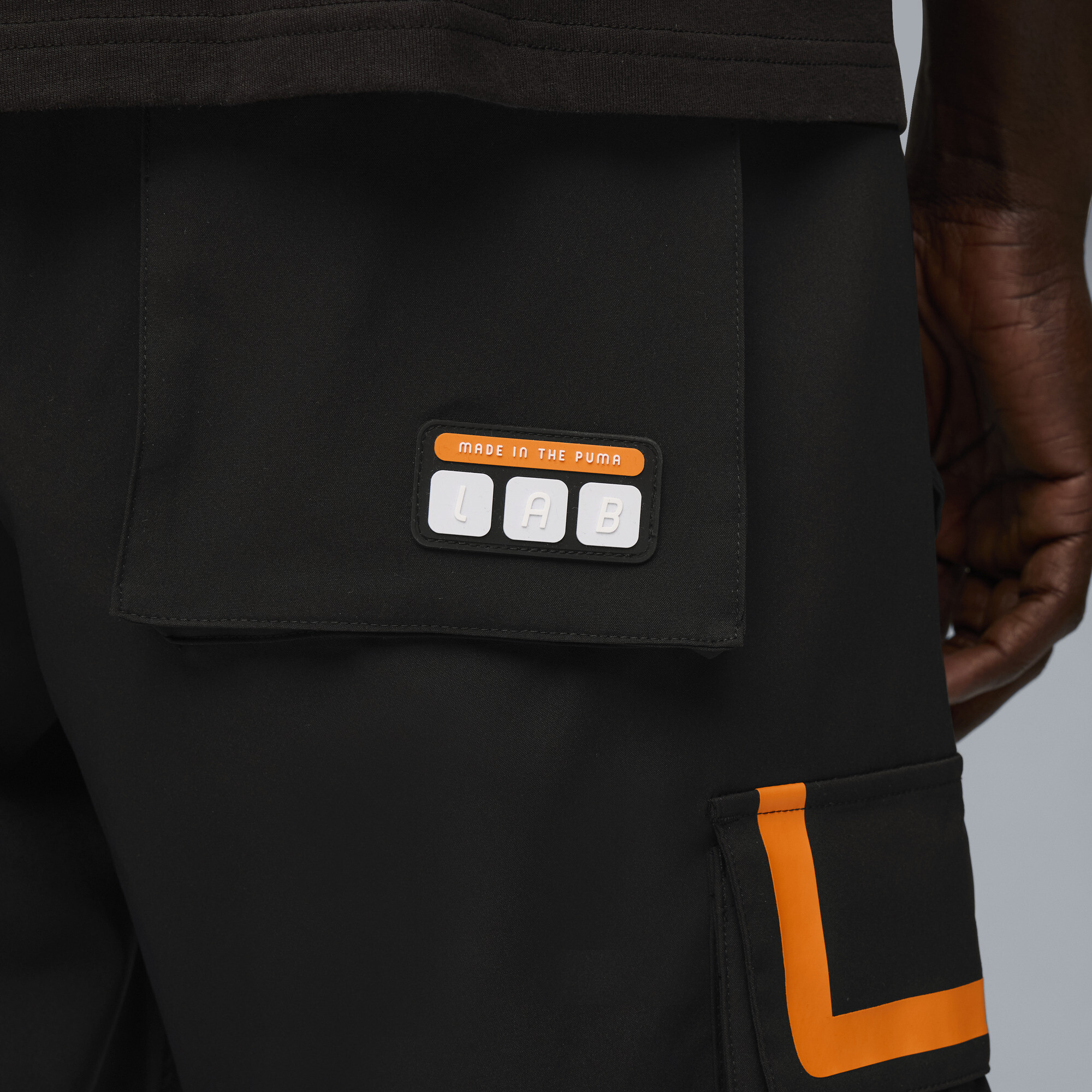 PUMA LAFRANCÃ HEEM cargobroek voor Heren, Zwart, Maat 3XL thumbnail 4