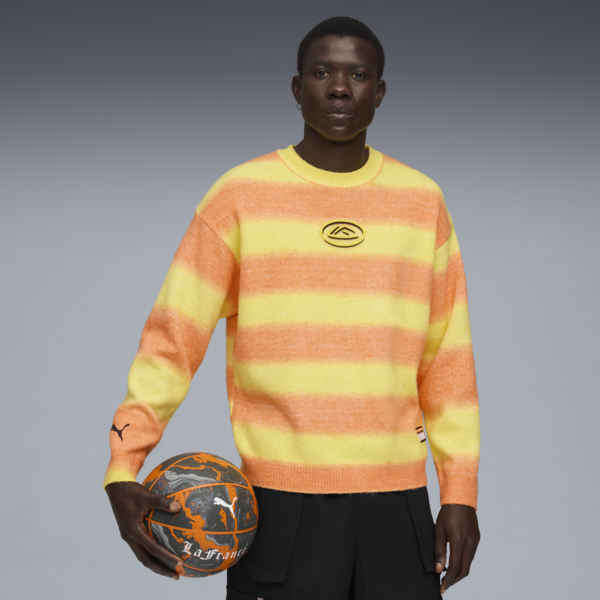 LAFRANCÉ HEEM Knit Sweater Men, Orange Glo, large-ZAF