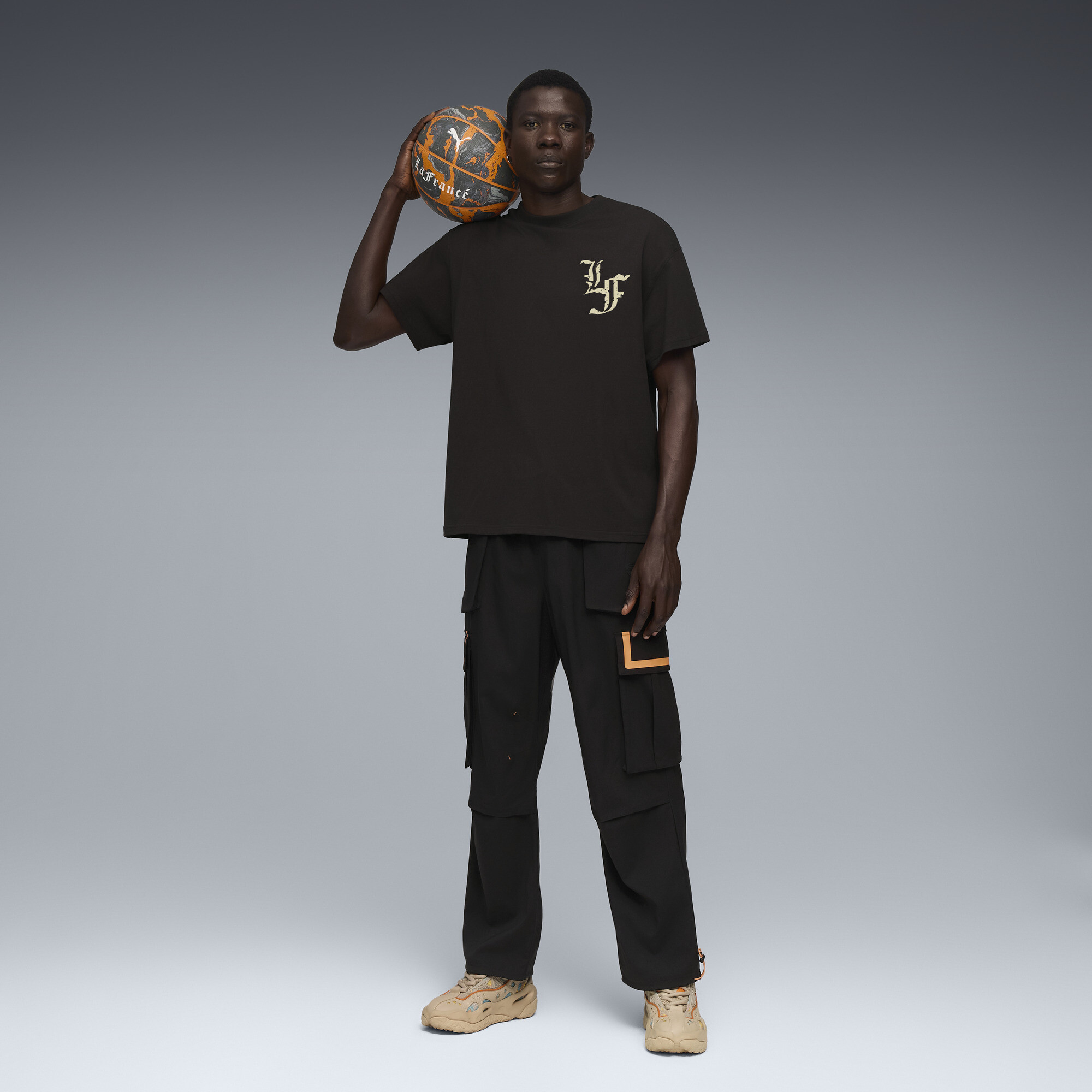 PUMA LAFRANCÃ HEEM uniseks T-shirt, Zwart, Maat 4XL thumbnail 6