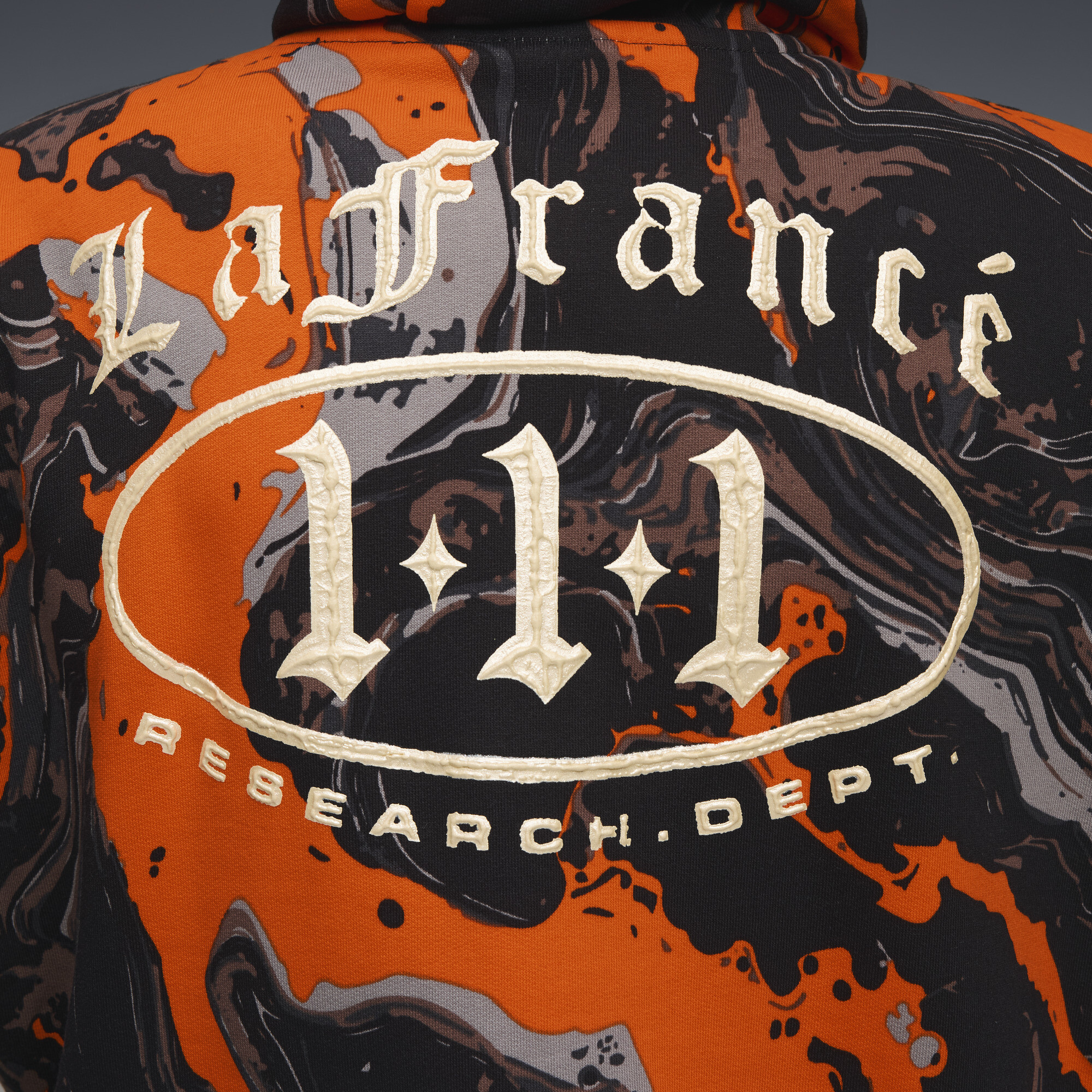 PUMA LAFRANCÃ HEEM korte hoodie met rits voor Dames, Oranje, Maat S thumbnail 4