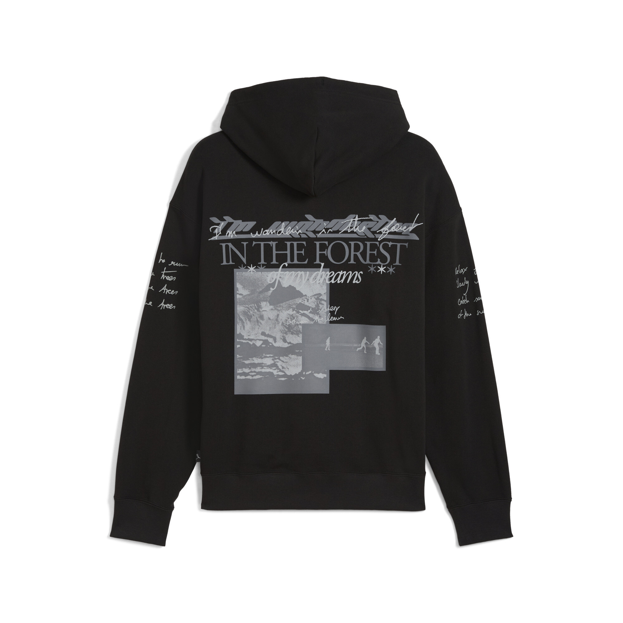 PUMA GRAPHIC Forest hoodie voor Heren, Zwart, Maat XL thumbnail 2