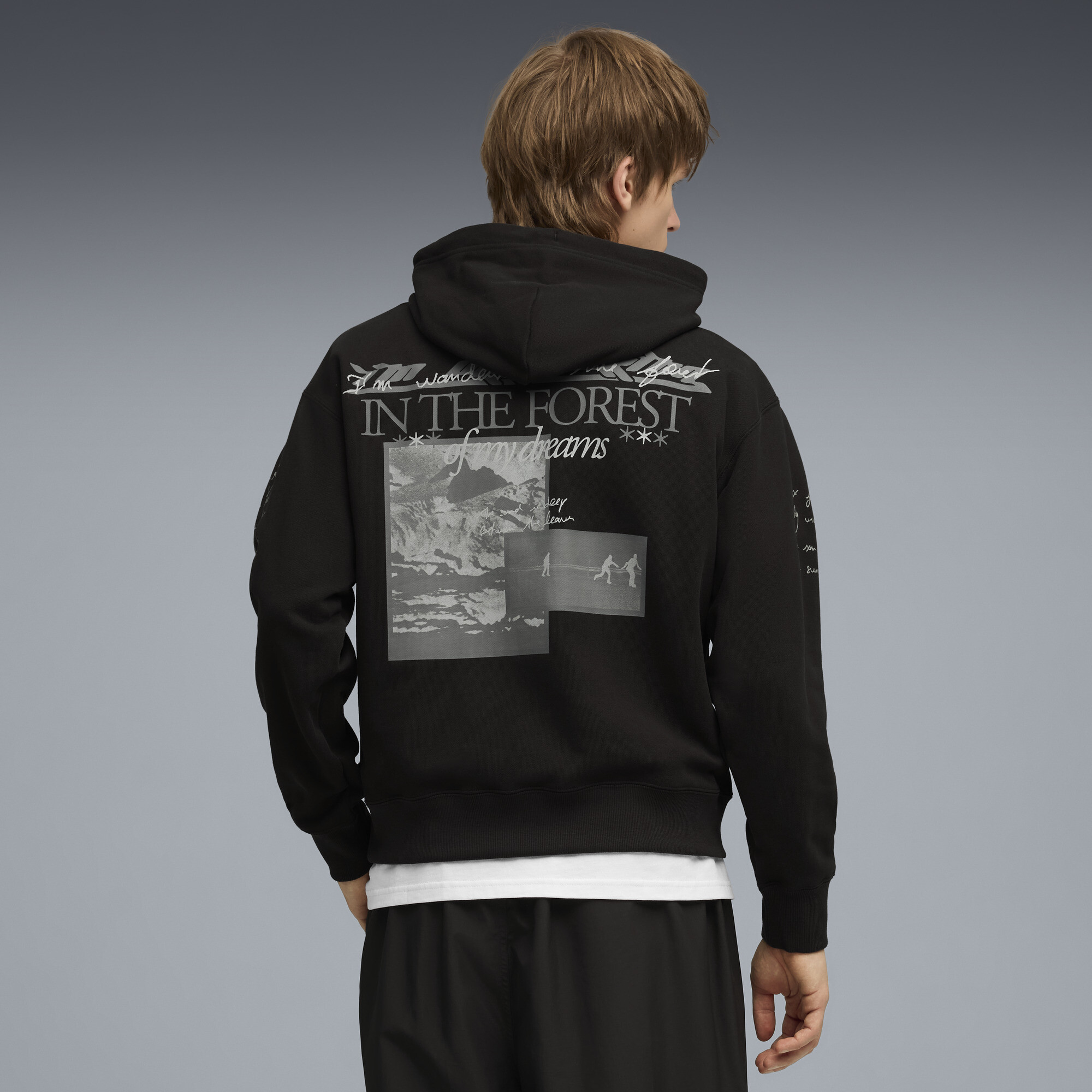 PUMA GRAPHIC Forest hoodie voor Heren, Zwart, Maat XL thumbnail 5