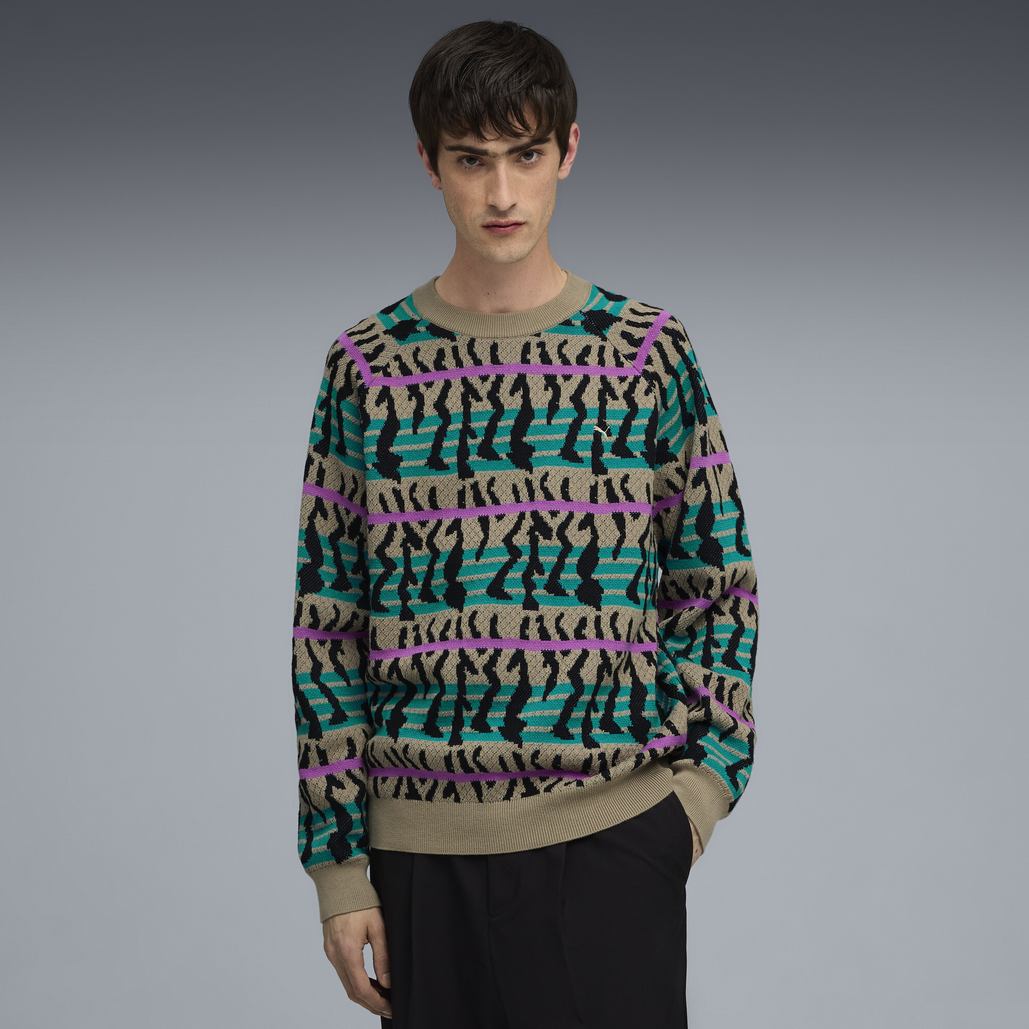 ミュージシャン Sweater p(R)ojectRLogo Knit CRAZYBOY