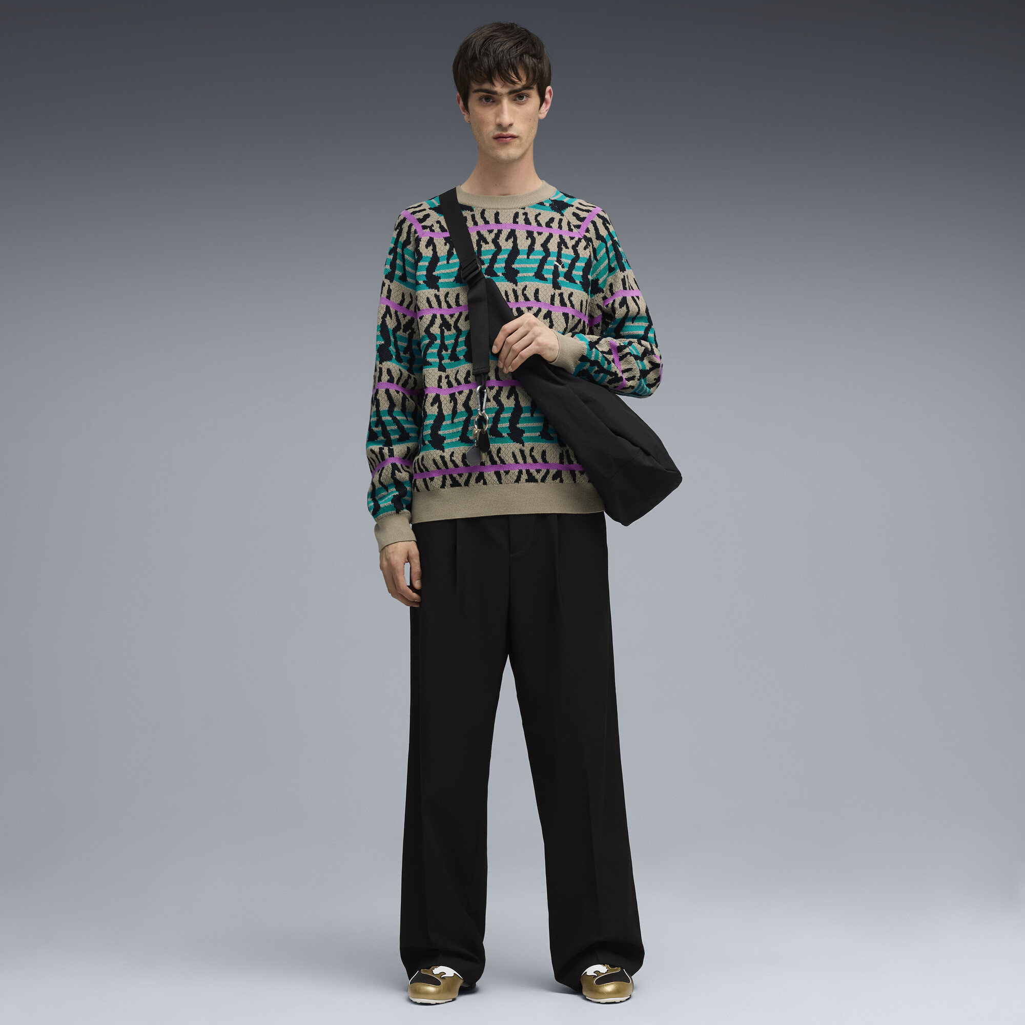 PUMA Special Items gebreide top met ronde hals voor Heren, Grijs, Maat XS thumbnail 6