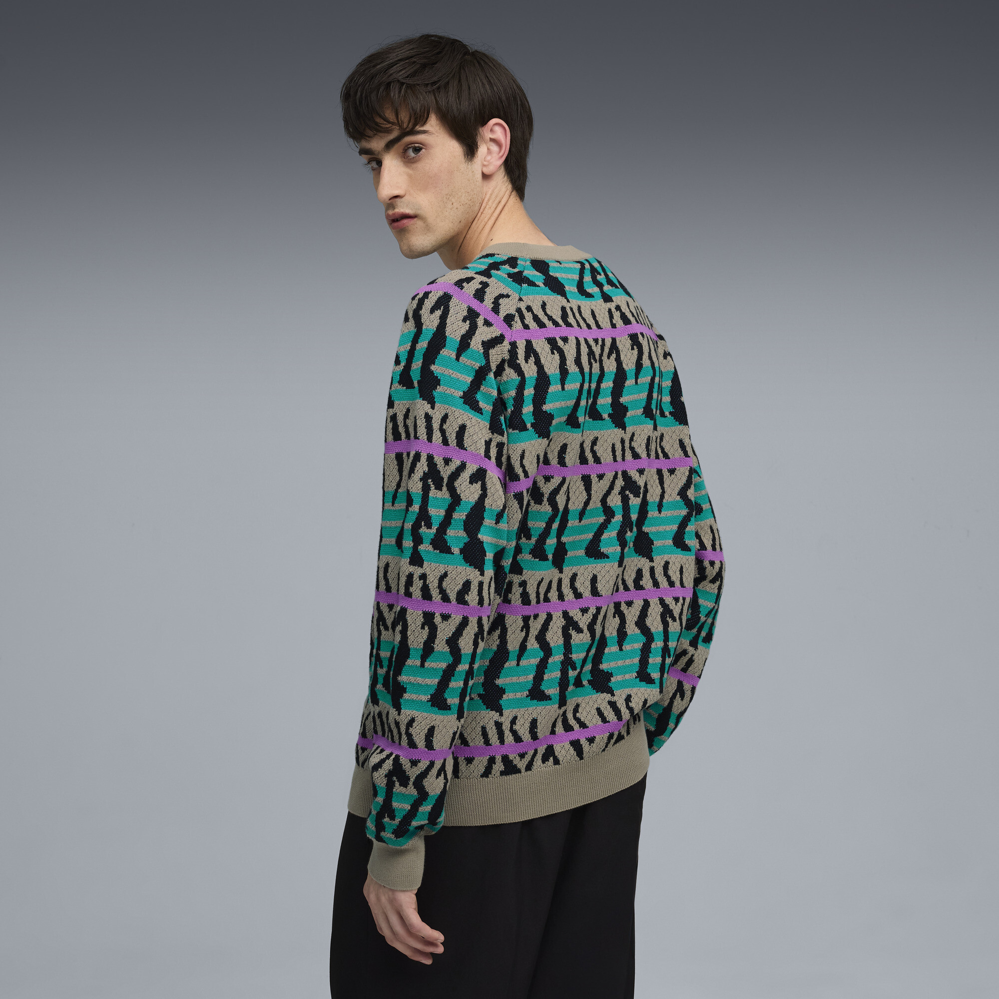 PUMA Special Items gebreide top met ronde hals voor Heren, Grijs, Maat XS thumbnail 5