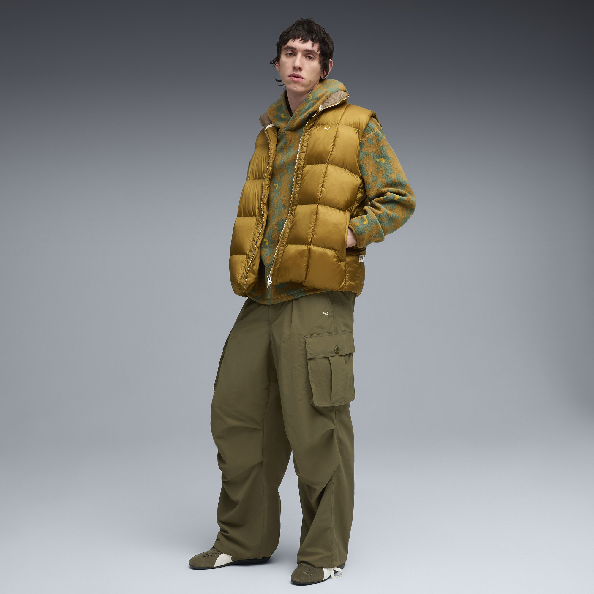 PUMA Special Items All-Over-Print fleece hoodie voor Heren, Grijs, Maat XL thumbnail 6