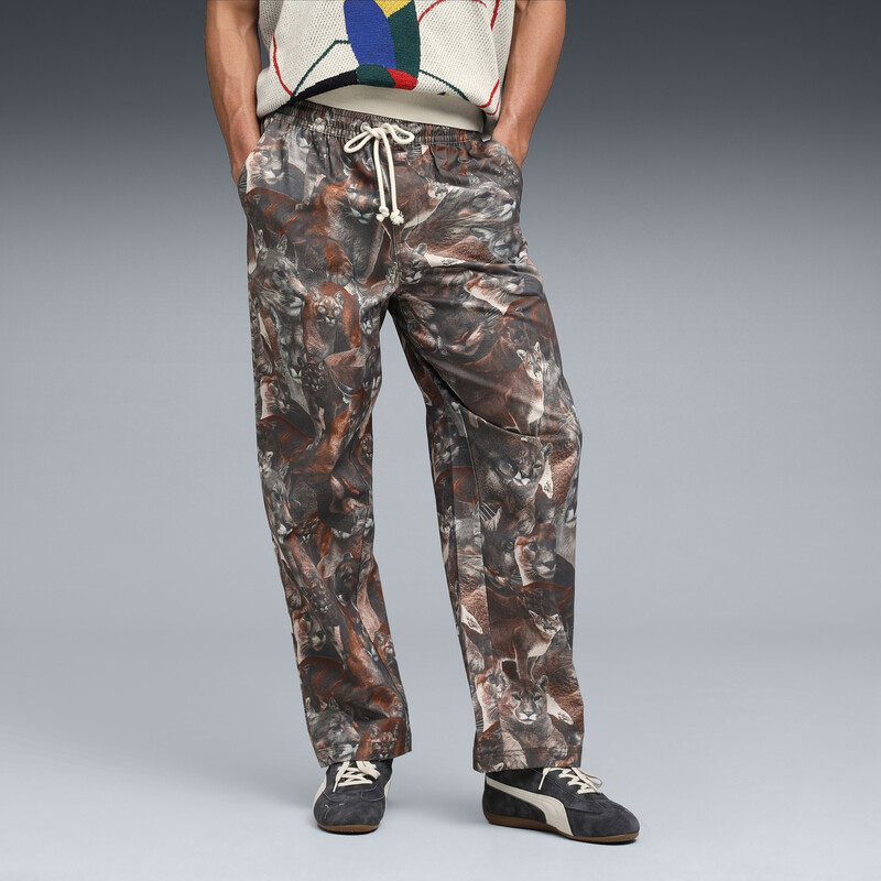 Men's PUMA Relaxed All-Over-Print Twill Pants