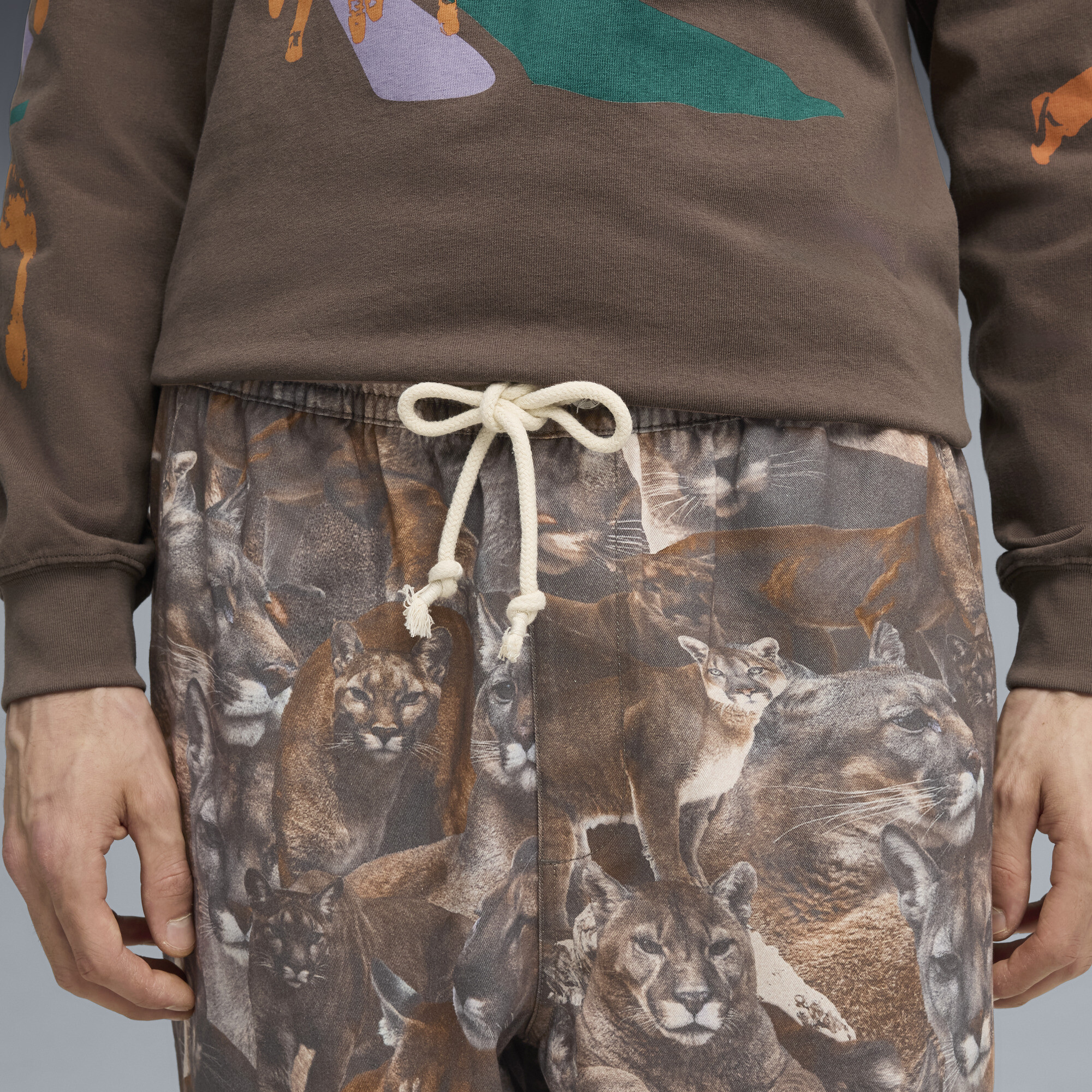 PUMA Special Items broek met all-over-print voor Heren, Brons, Maat XL thumbnail 7
