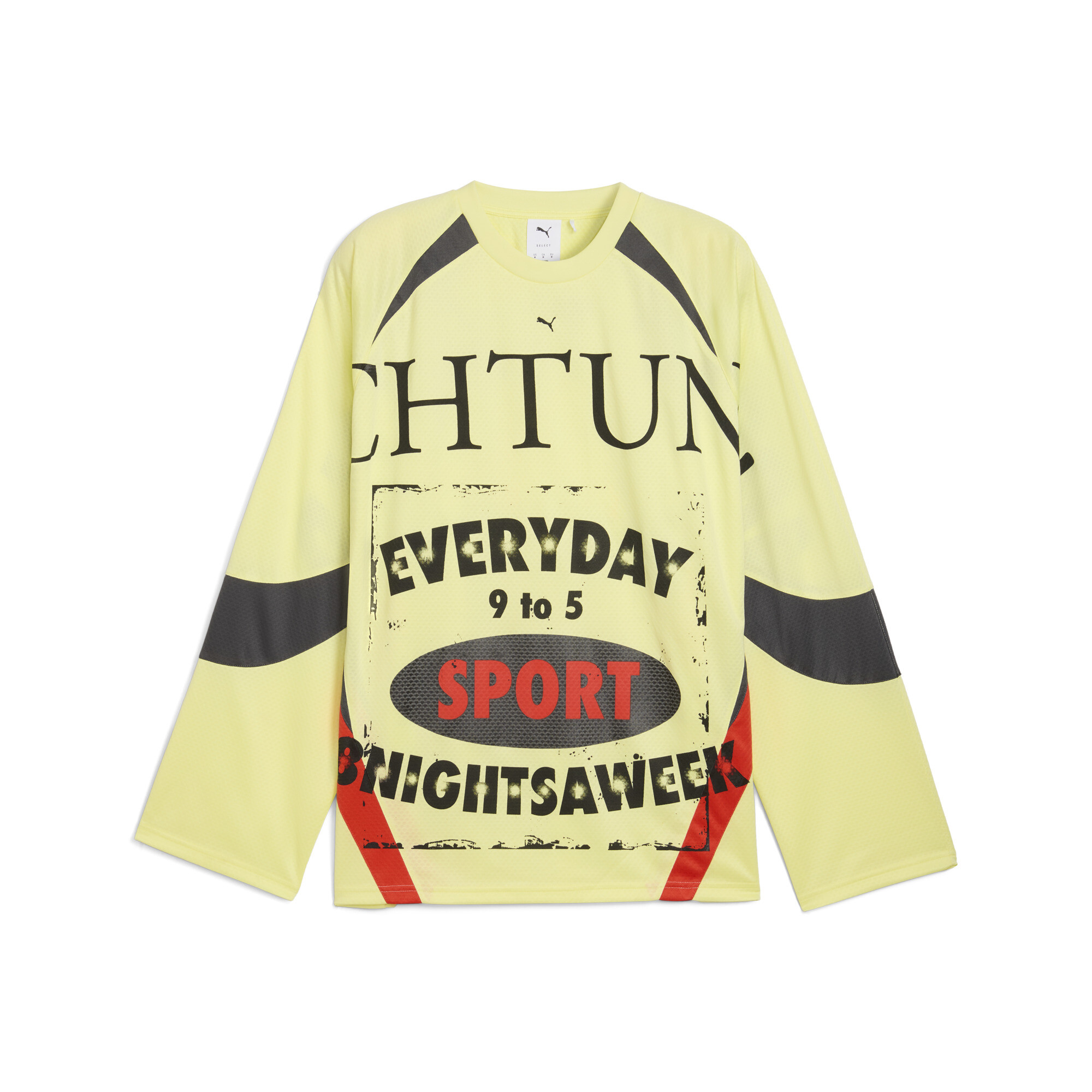 PUMA Nine To Five uniseks shirt met lange mouw, Goud, Maat XXL thumbnail 3