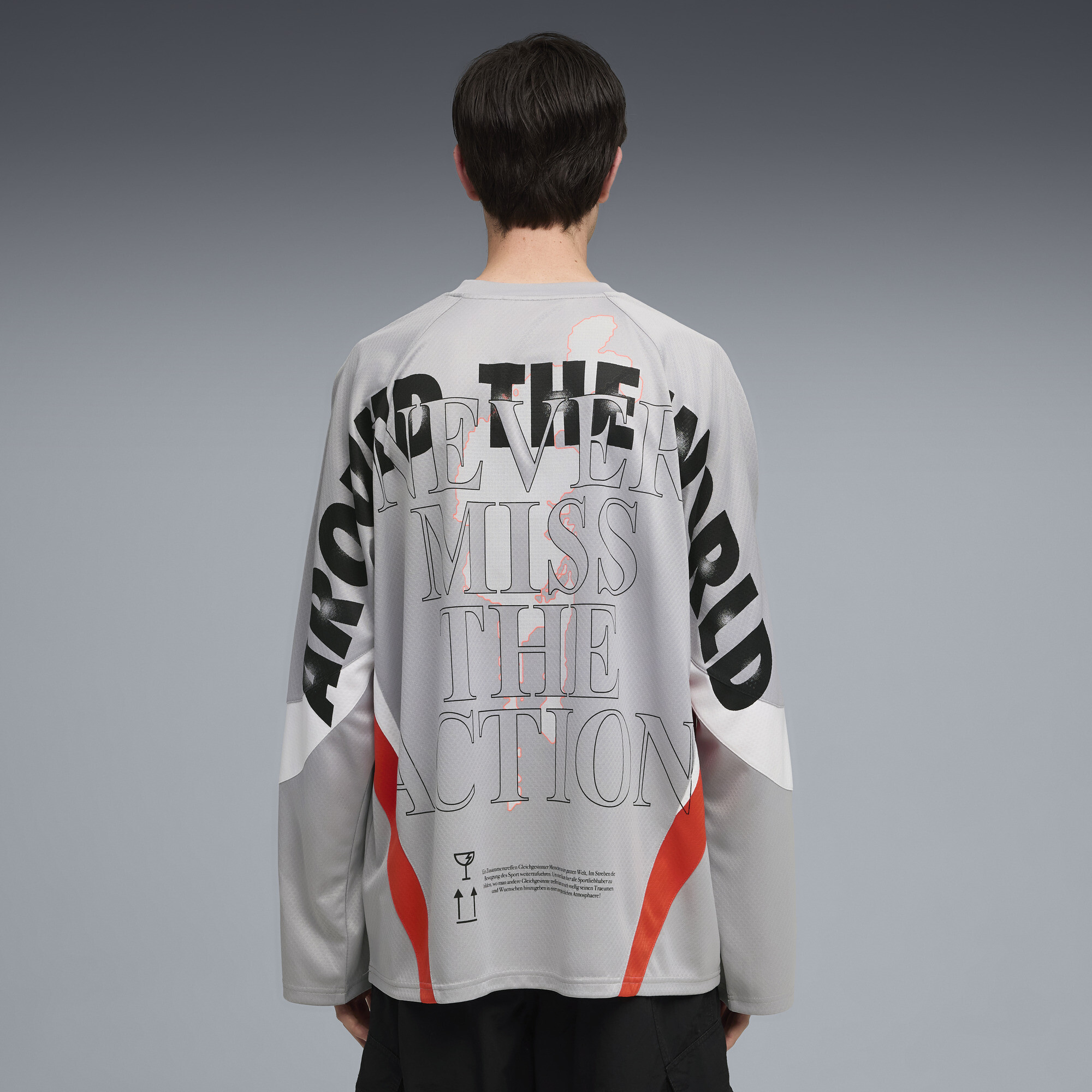 PUMA Nine To Five uniseks shirt met lange mouw, Grijs, Maat XS thumbnail 5