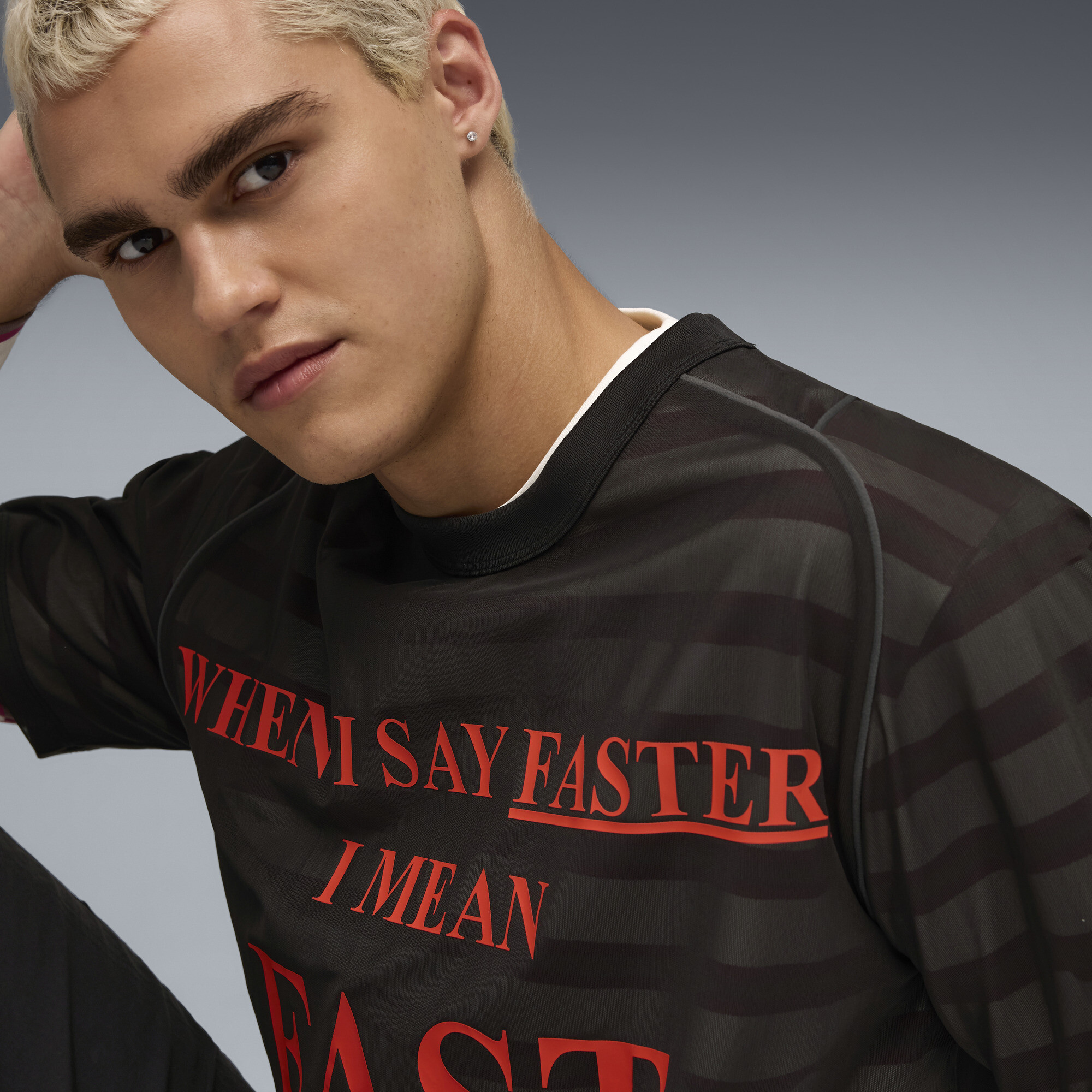 PUMA Nine To Five uniseks top van mesh, Zwart, Maat XL thumbnail 7