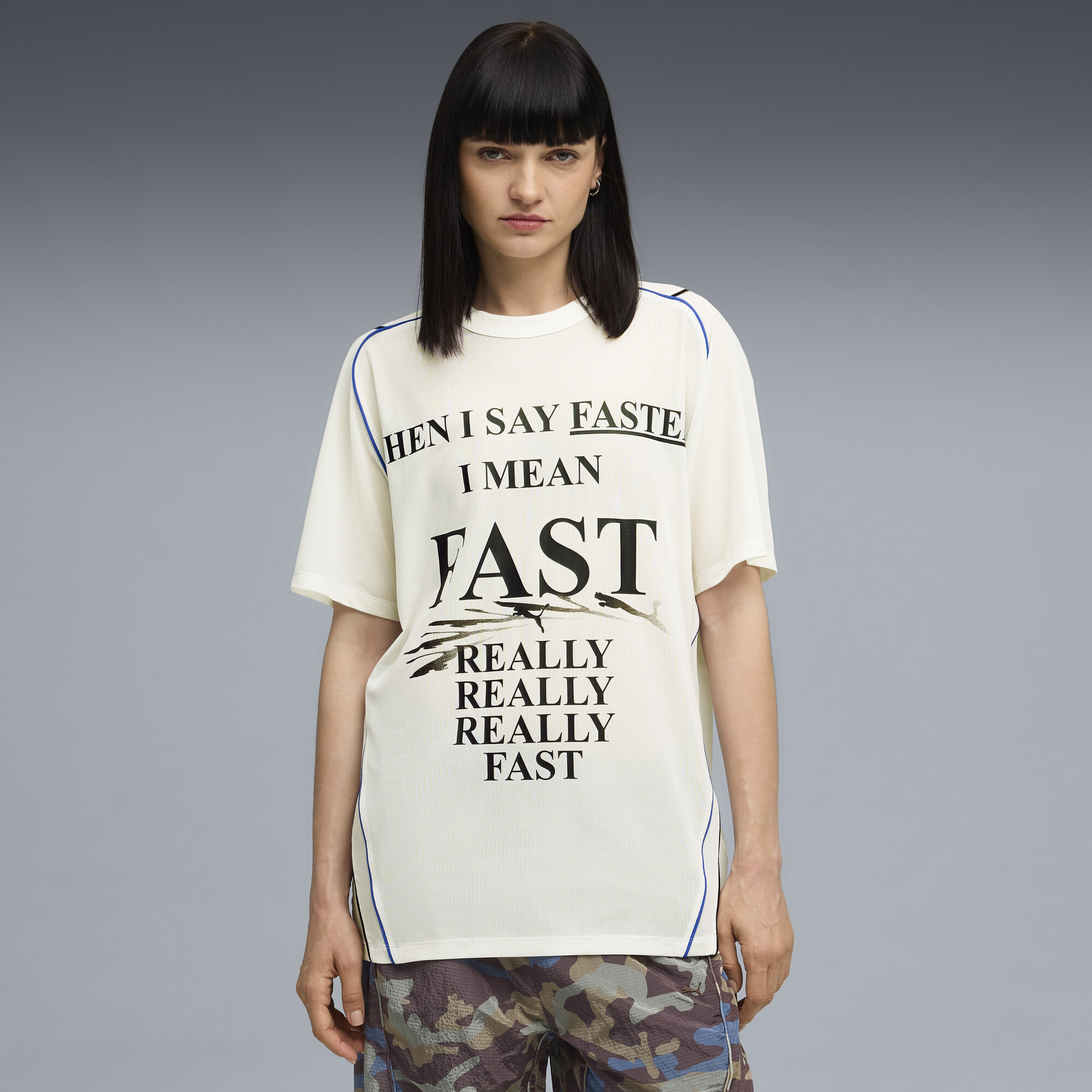 PUMA Nine To Five uniseks top van mesh, Wit, Maat L