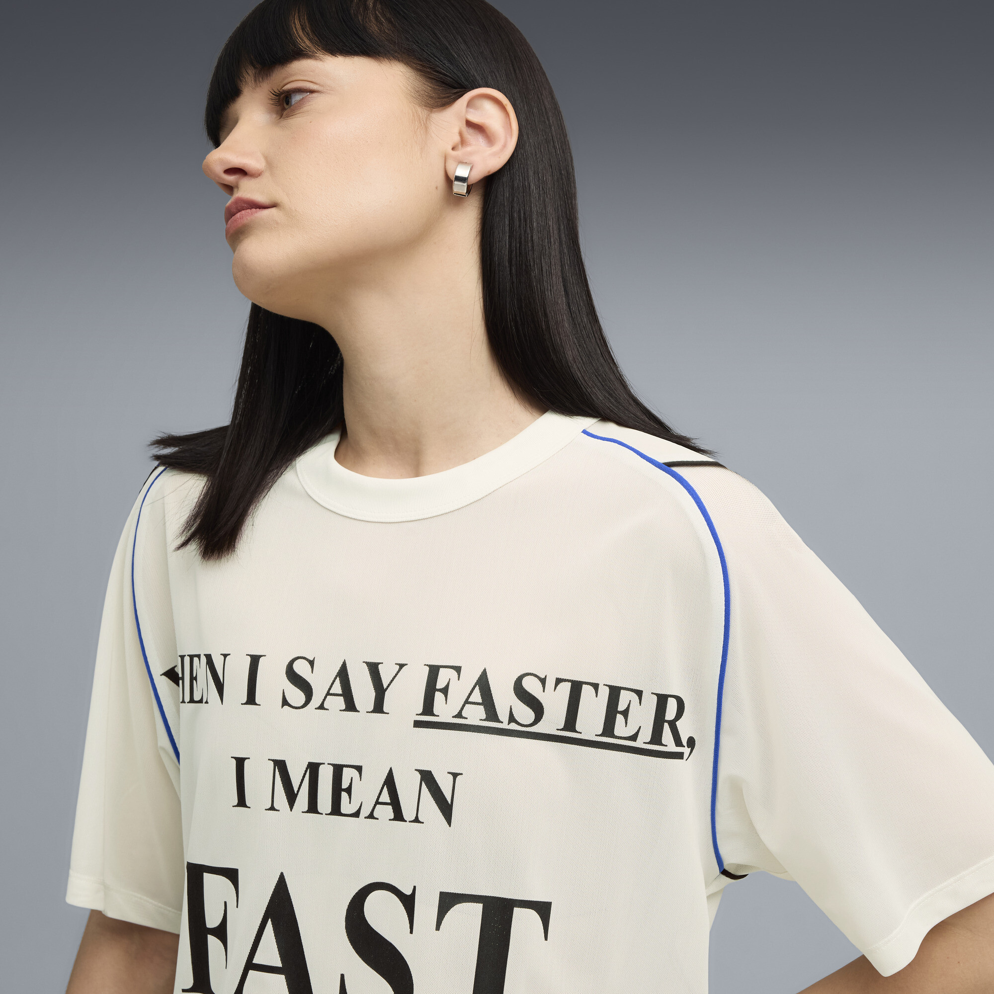 PUMA Nine To Five uniseks top van mesh, Wit, Maat XS thumbnail 7