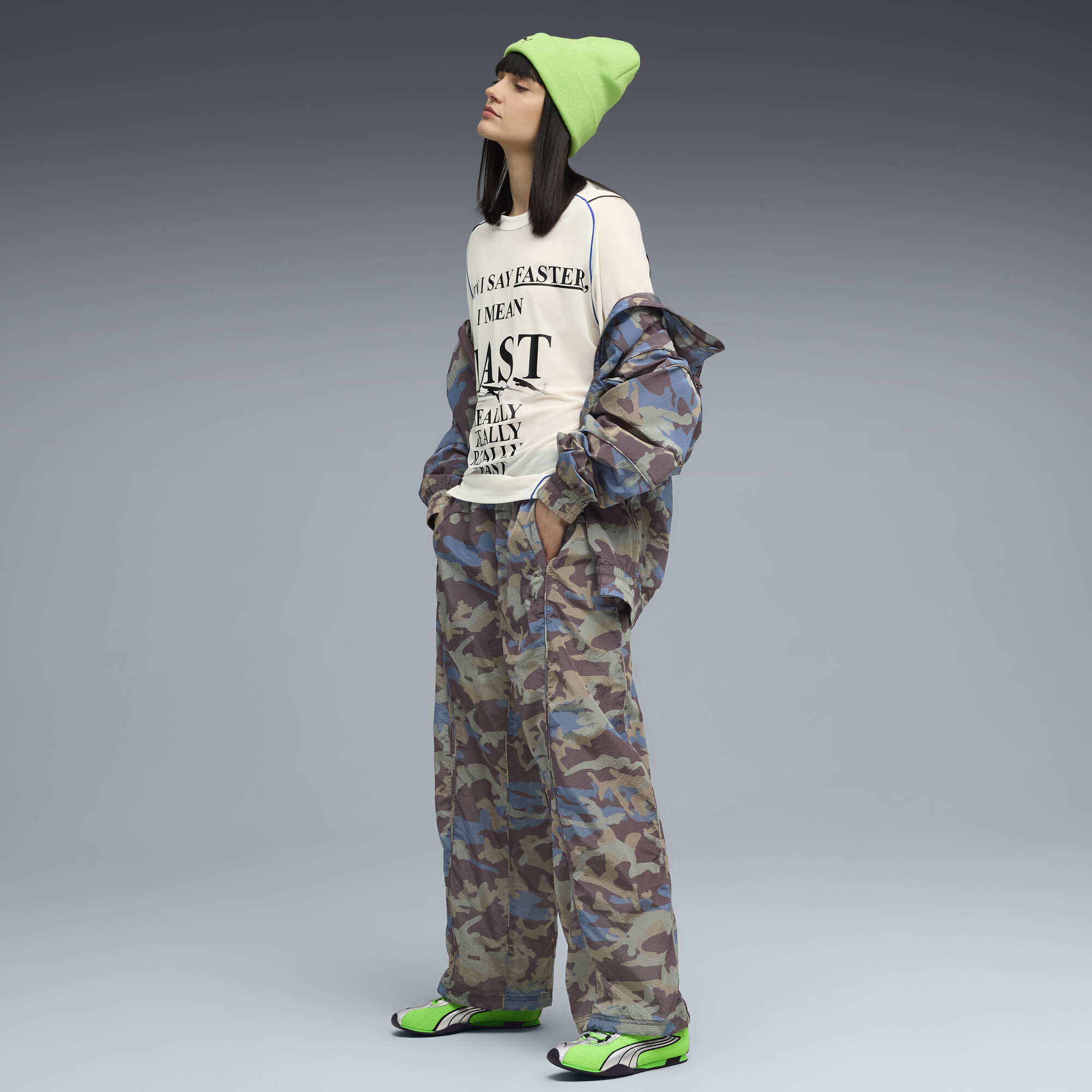 PUMA Nine To Five uniseks top van mesh, Wit, Maat XS thumbnail 6