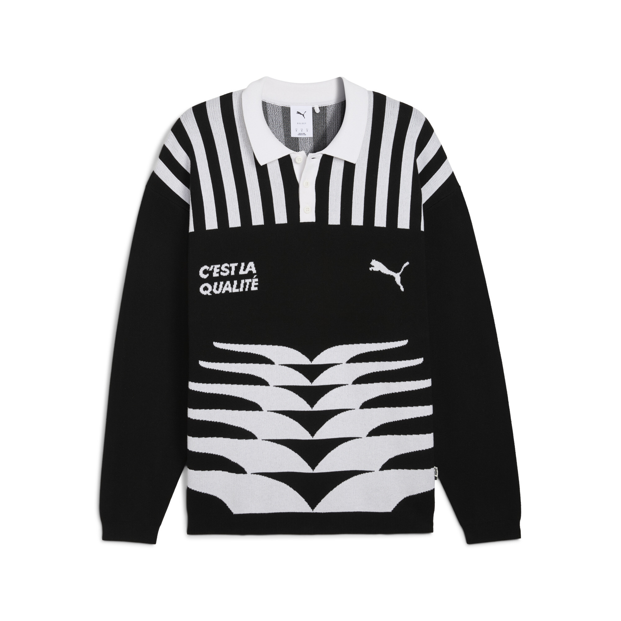 PUMA The NeverWorn VI gebreid shirt voor Heren, Zwart, Maat M thumbnail 3